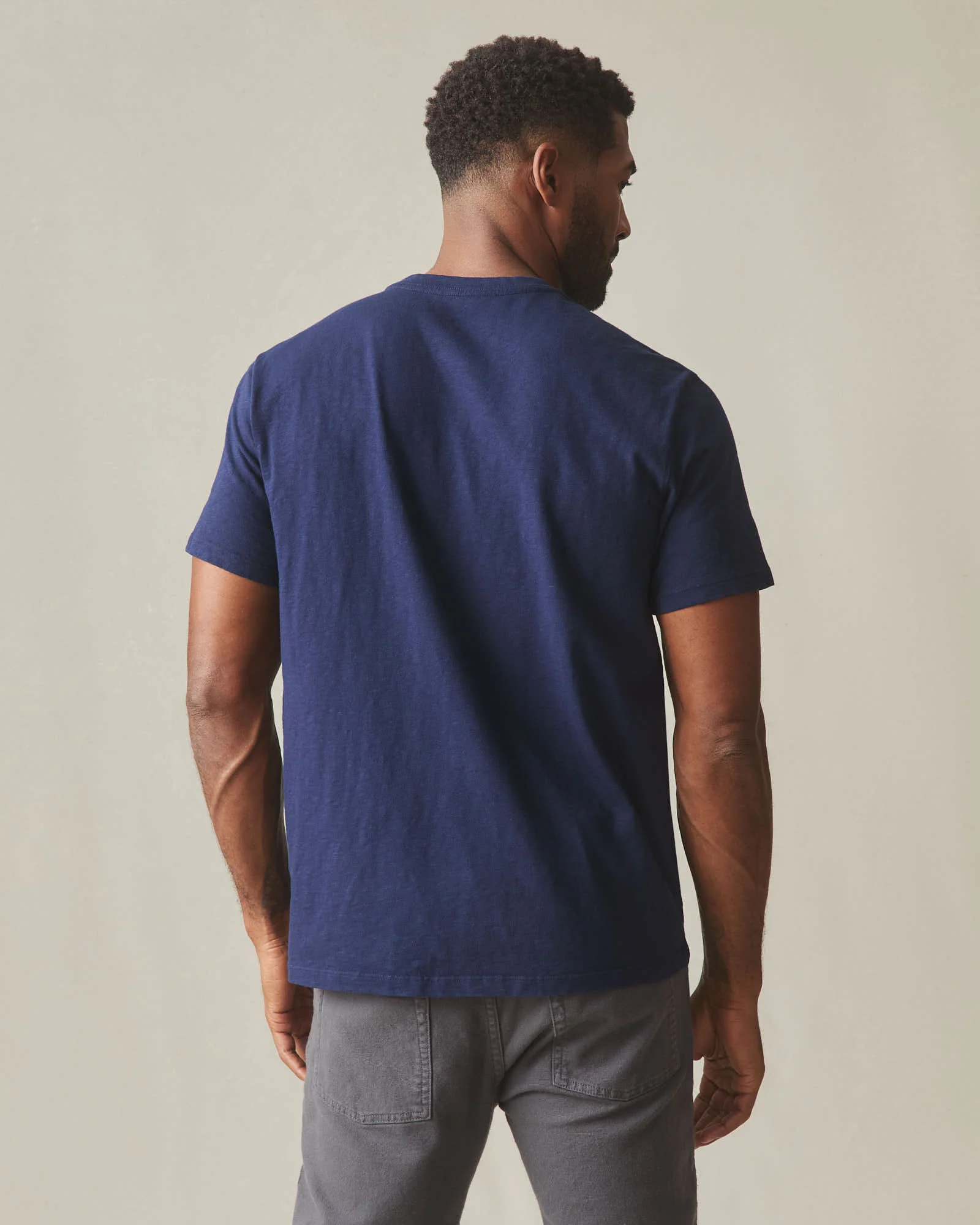 Men's Premium Slub Crew Tee - Pageant Blue - Image 4