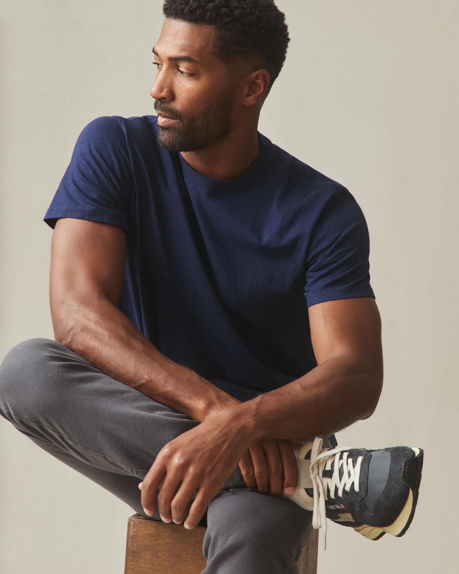 Men's Premium Slub Crew Tee - Pageant Blue - Image 5