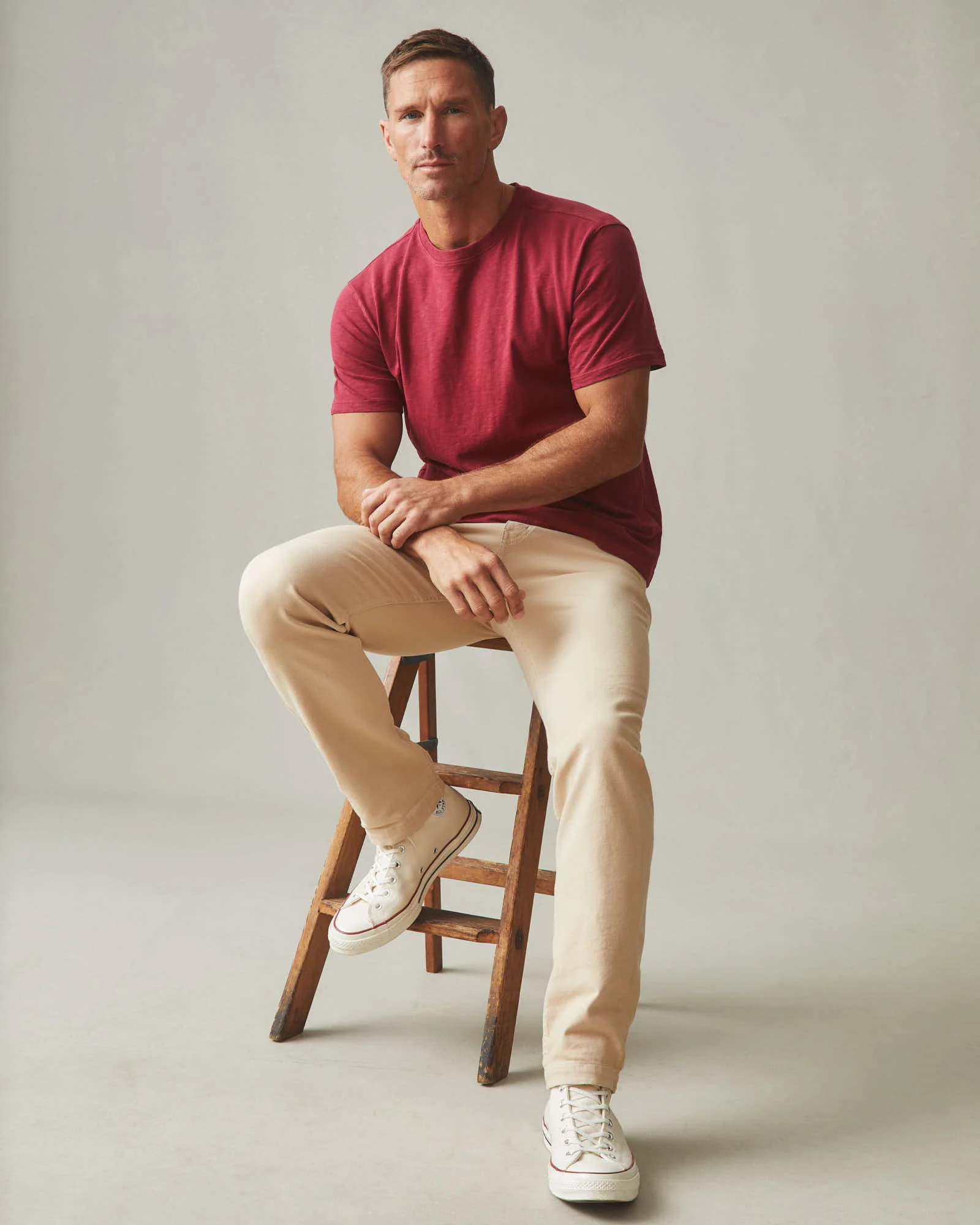 Men's Premium Slub Crew Tee - Syrah - Image 4