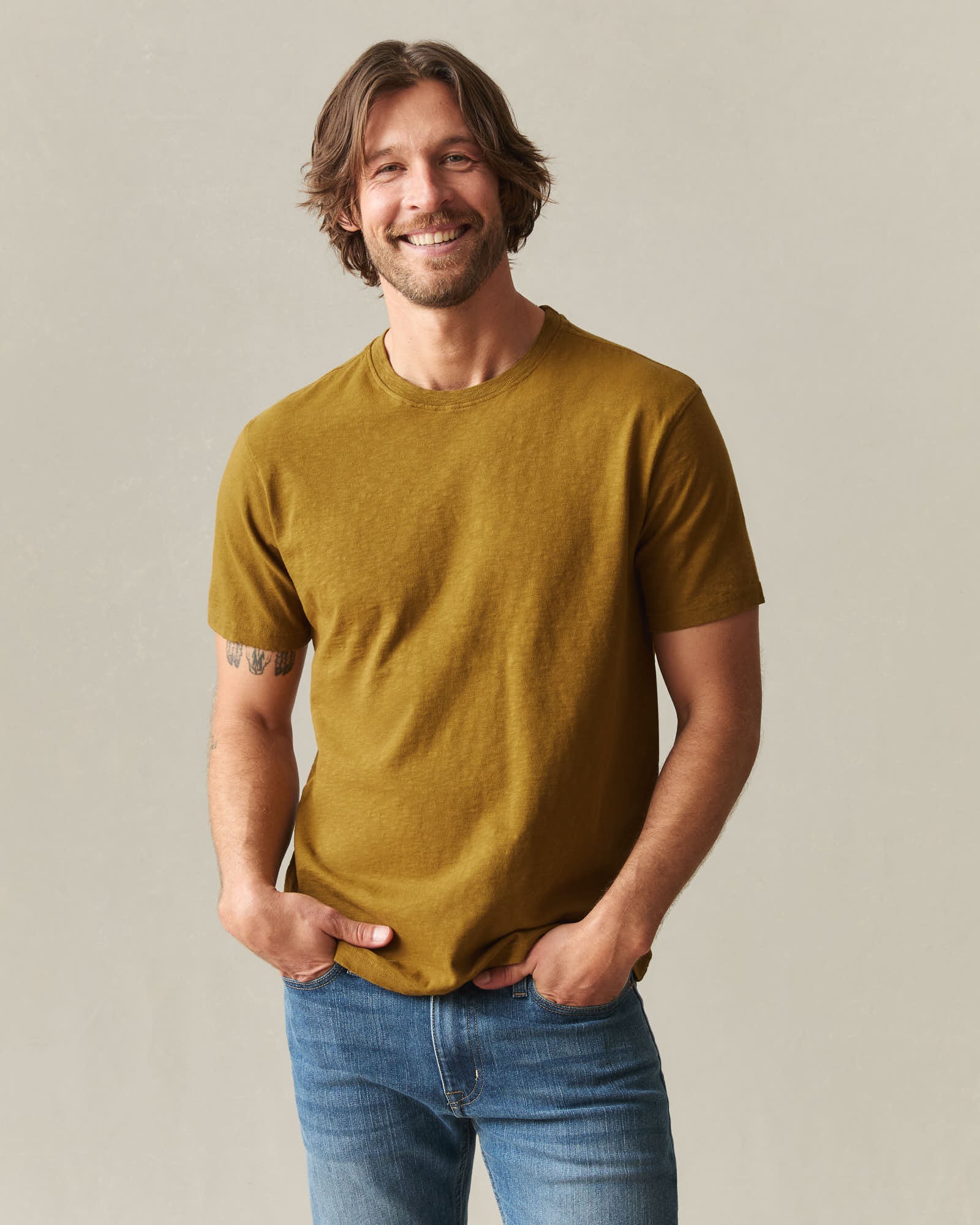Men's Premium Slub Crew Tee - Tapenade - Image 2