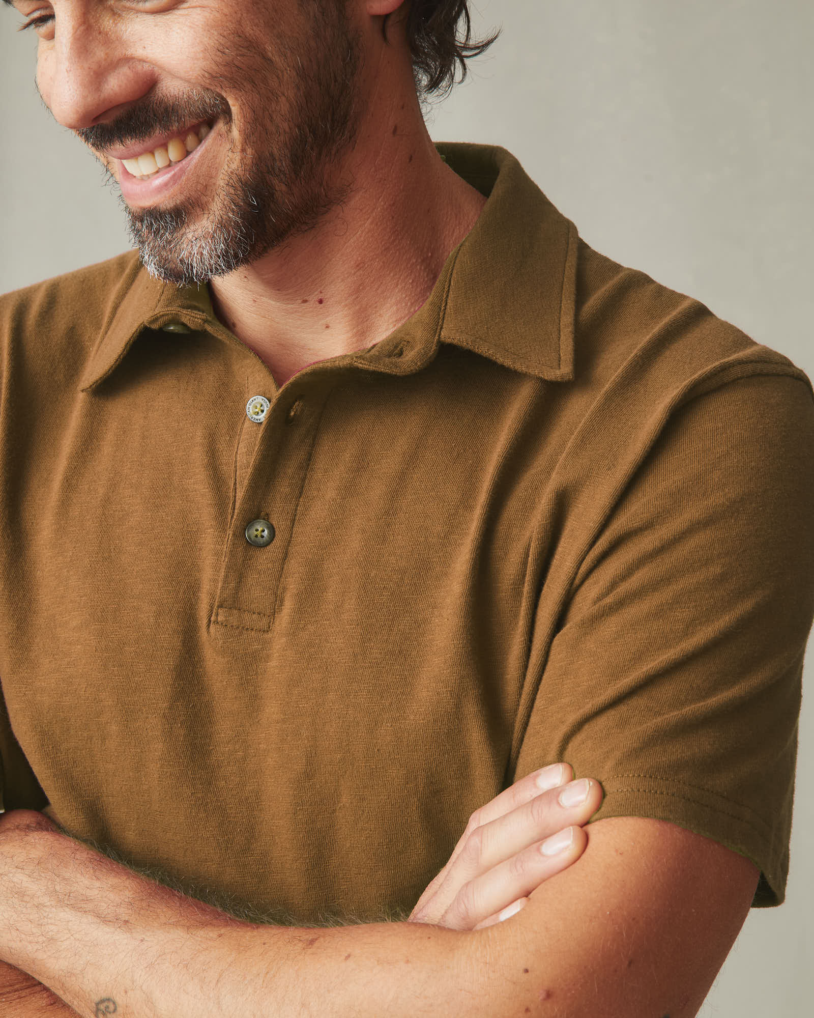 Men's Premium Slub Polo - Tapenade - Image 4