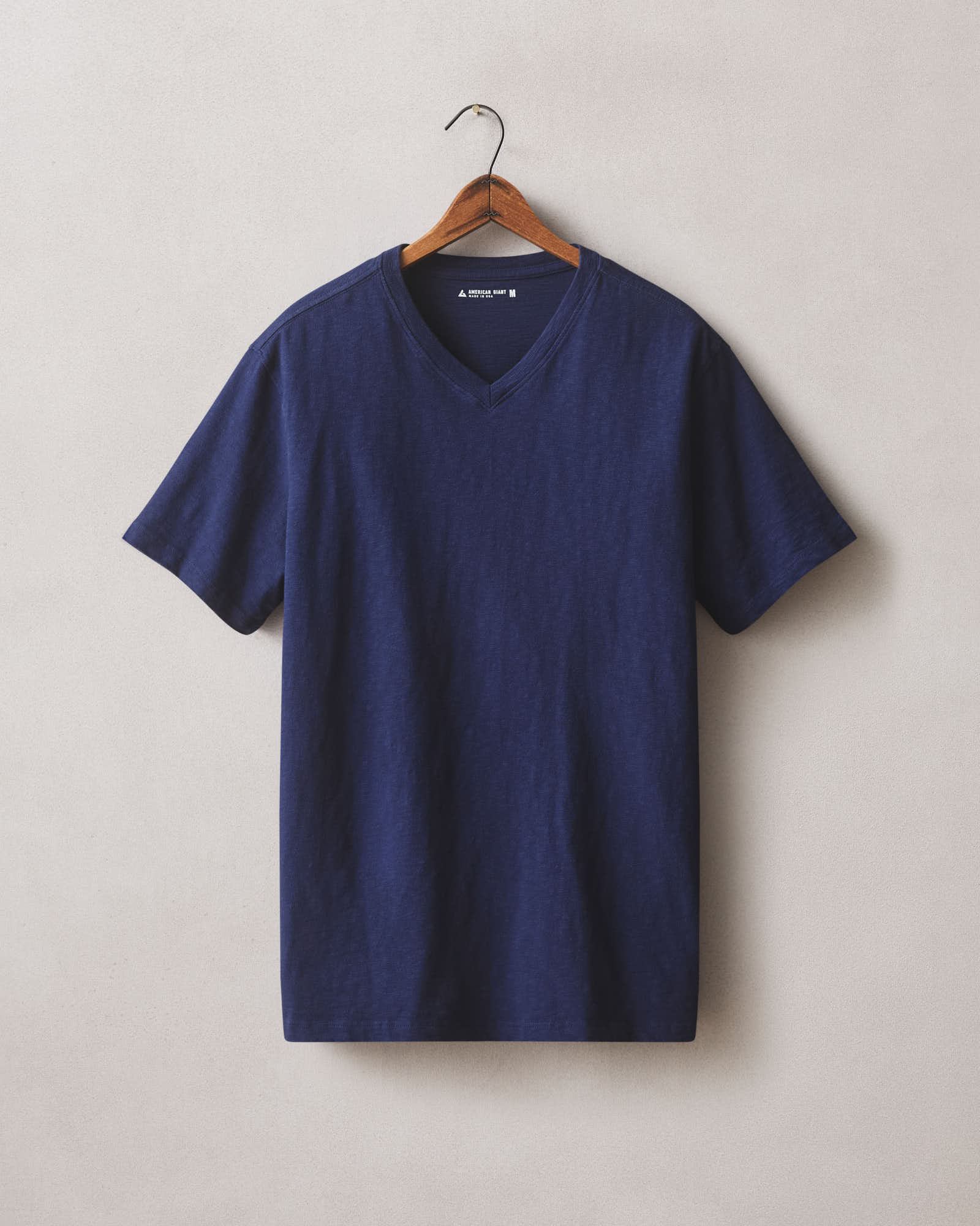 Men's Premium Slub V-Neck Tee - Blueprint