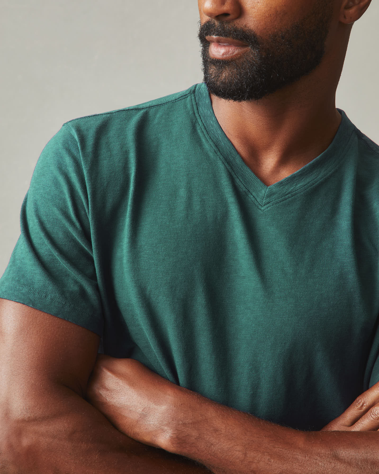 Men's Premium Slub V-Neck Tee - Jasper - Image 3