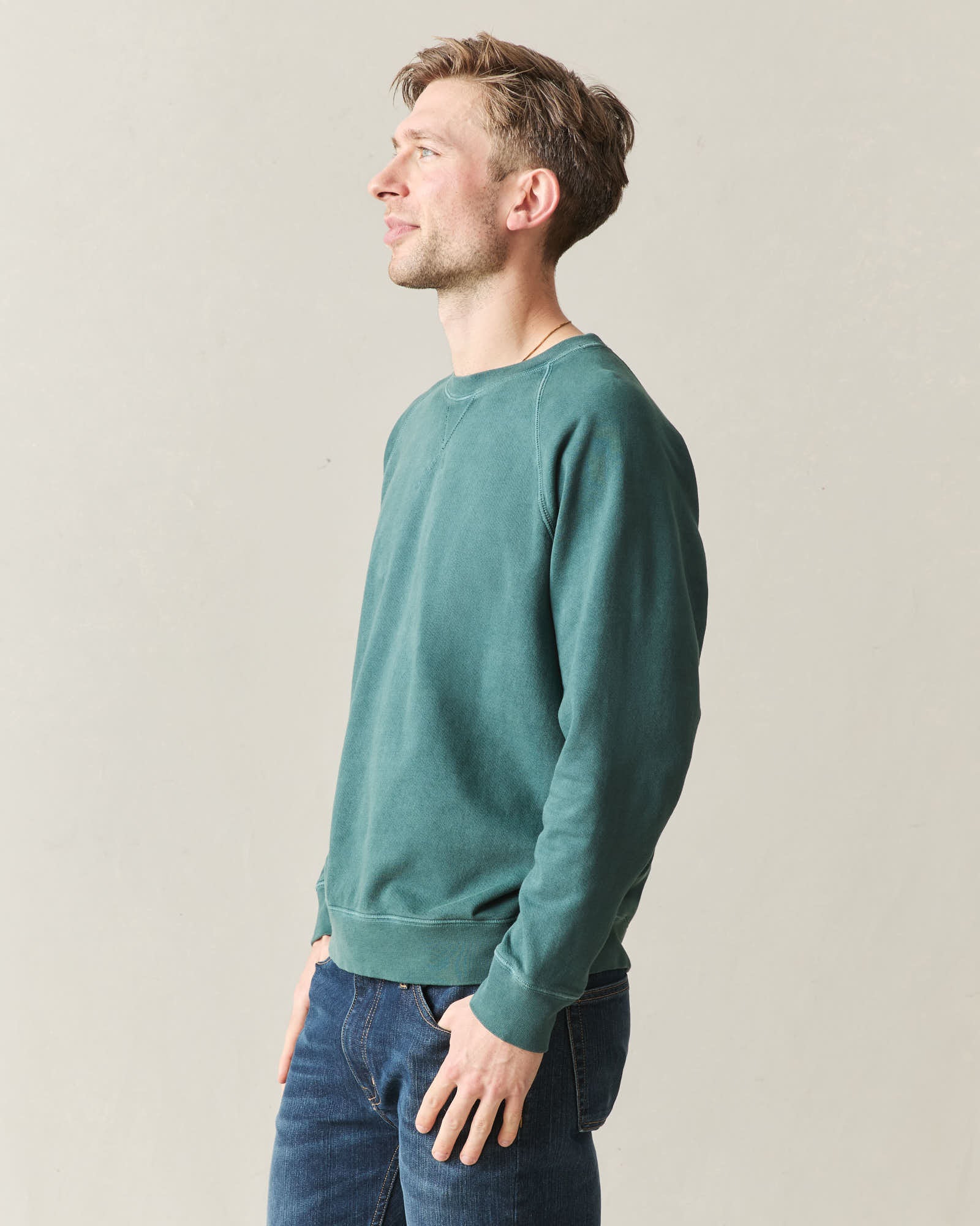 Men's Relaxed French Terry Crew - Jasper - Image 3