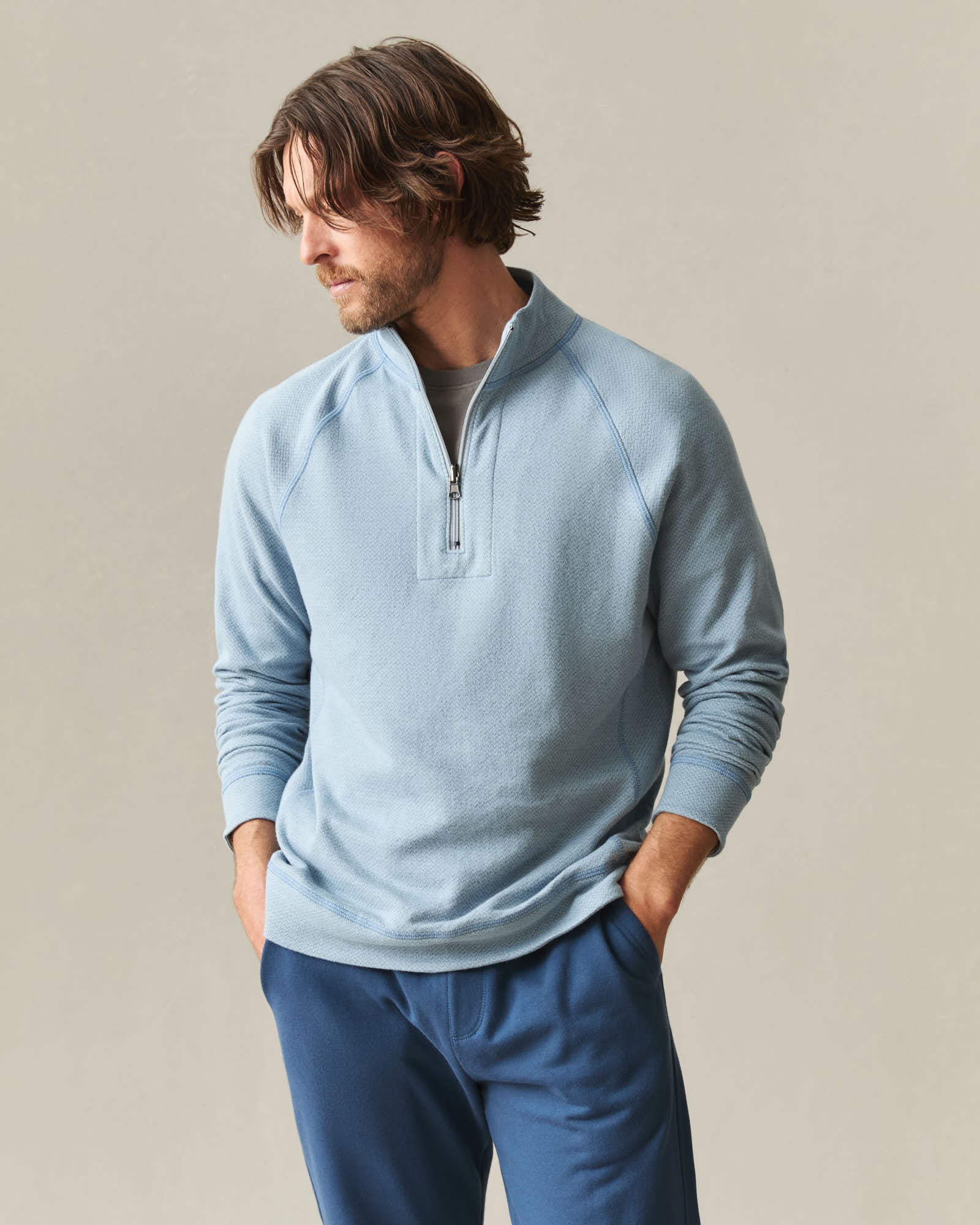 Men's Reversible Half Zip - Mountain Spring - Image 2