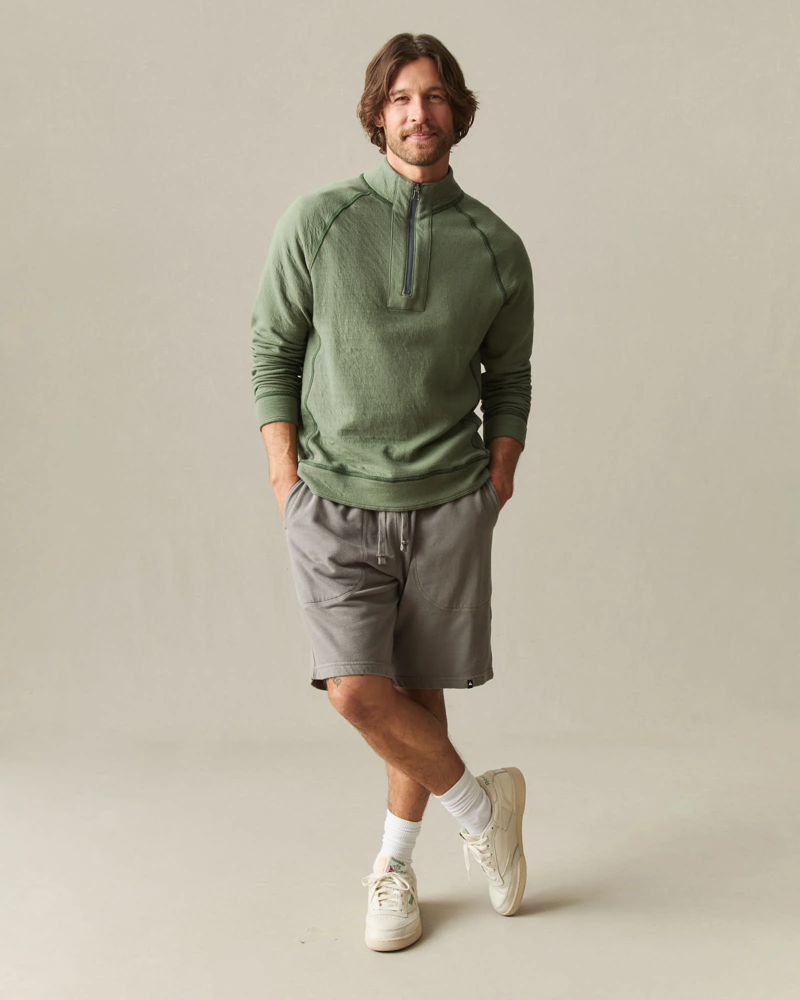 Men's Reversible Half Zip - Olvine - Image 9