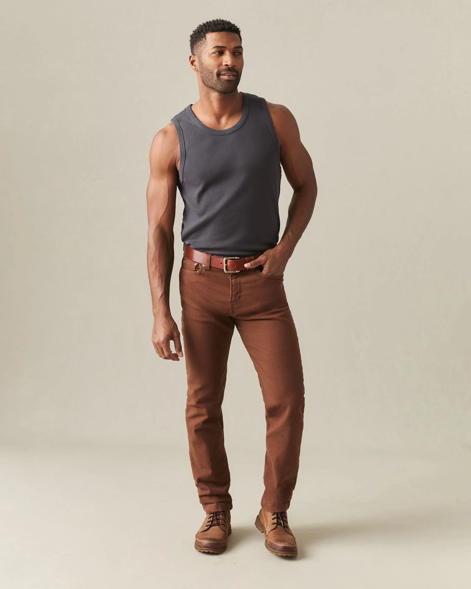 Men's Rib Tank - Metropolitan Grey - Image 6