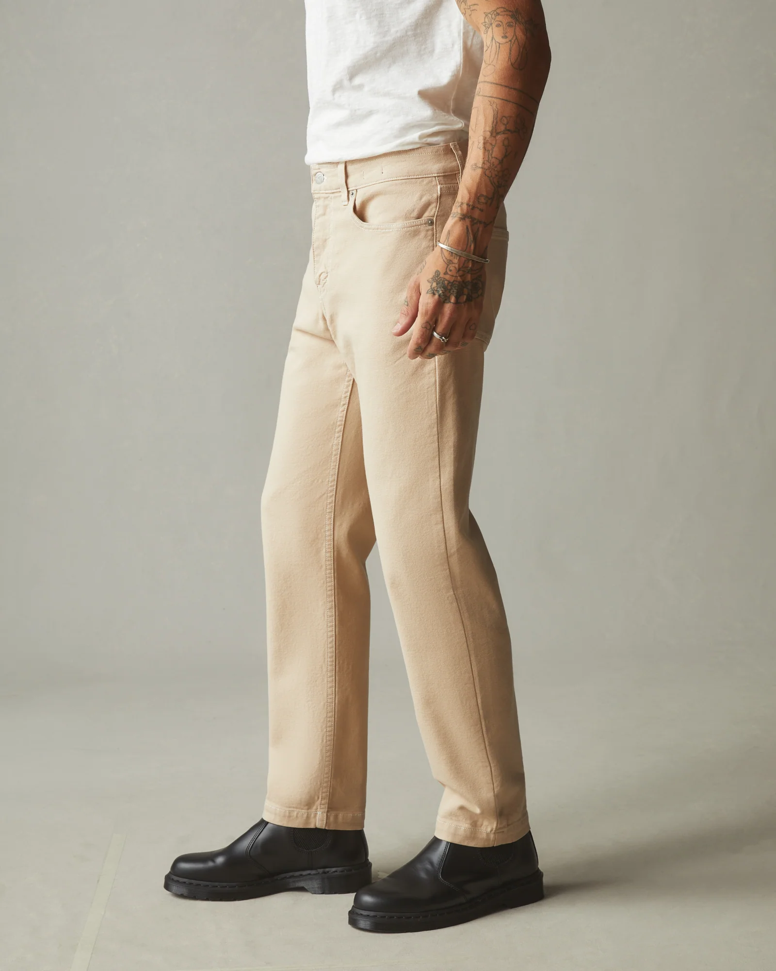 Men's Roughneck Pant Straight Contrast Stitch - Toasted Sesame - Image 2