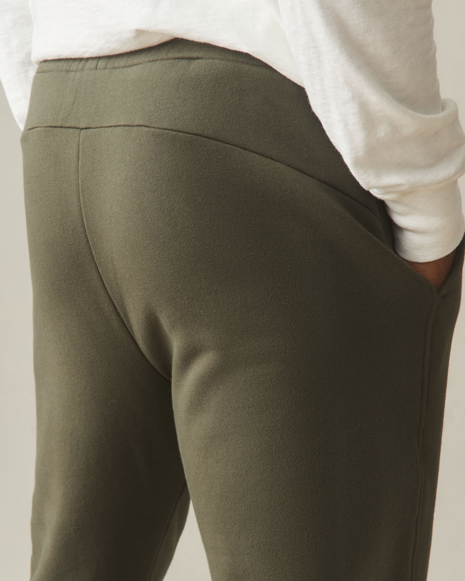 Men's Straight Sweatpant - Deep Olive - Image 5