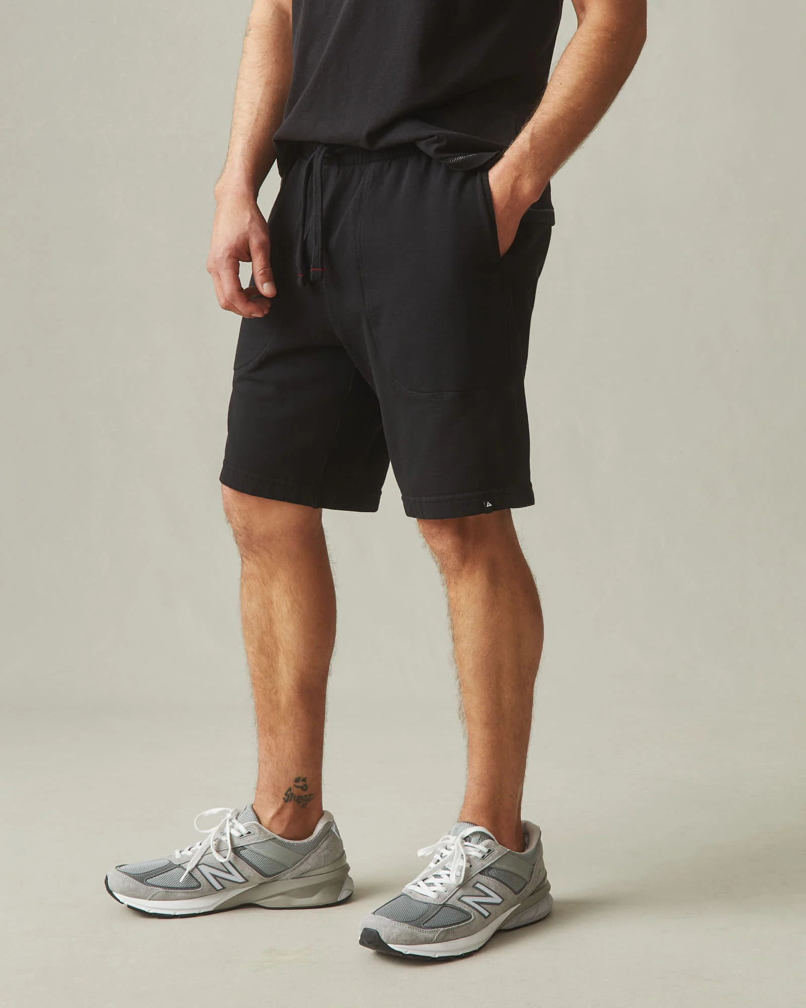 Men's Sweatshort - Black - Image 3