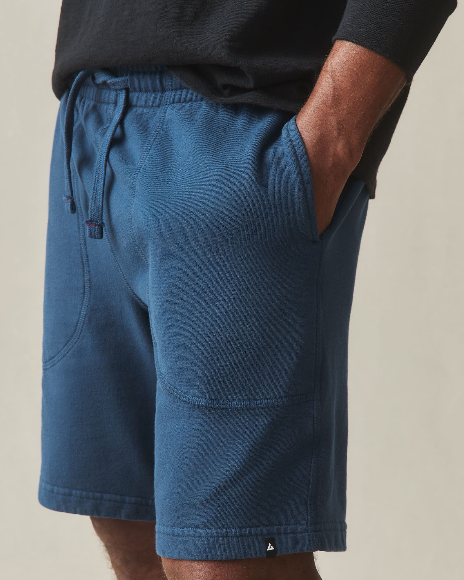 Men's Sweatshort - Dark Denim - Image 4