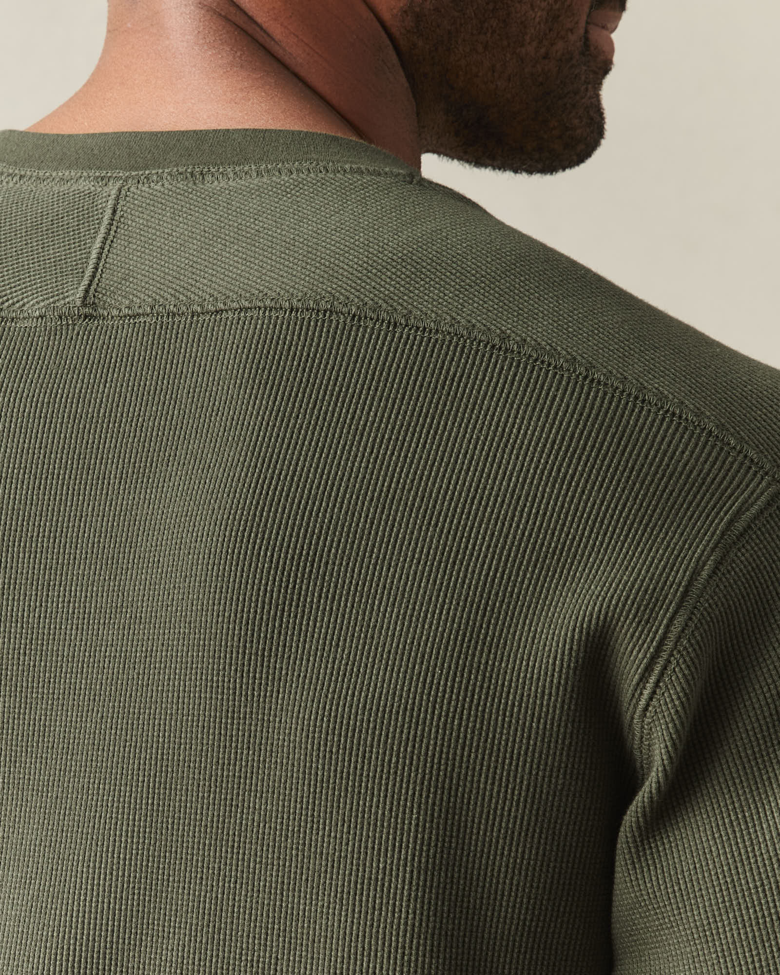 Men's Thermal Long Sleeve Crew Tee - Loden - Image 5