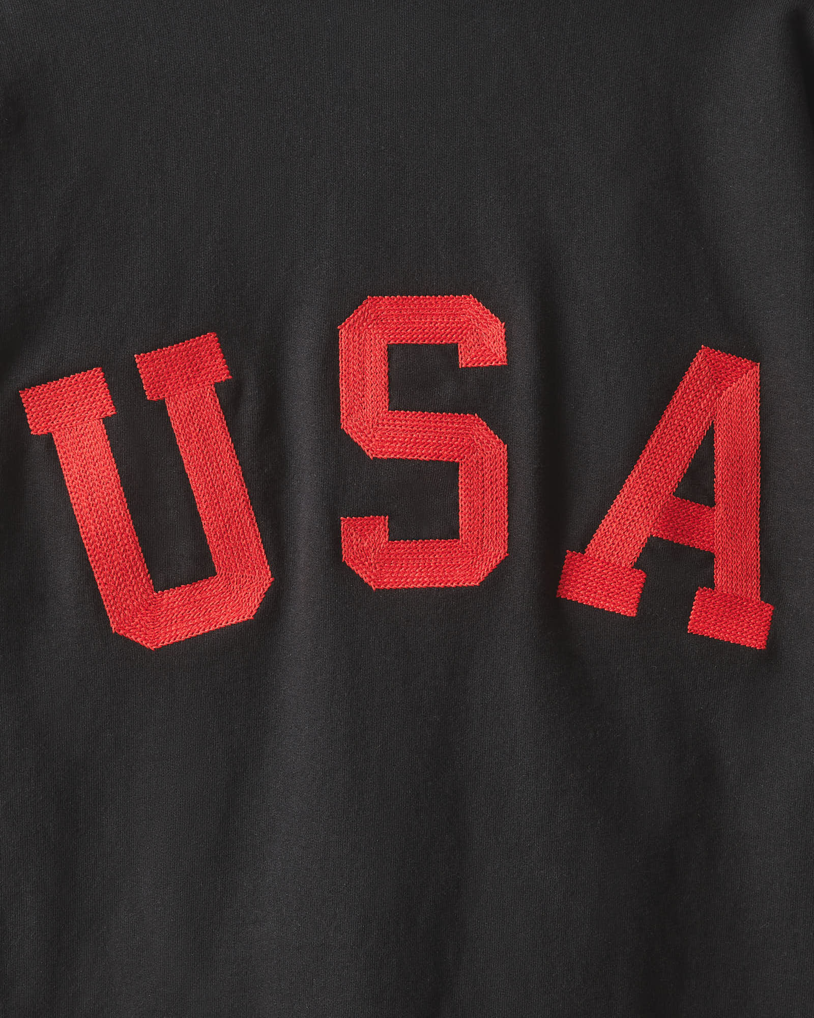 Men's Classic Full Zip USA Embroidery - Black - Image 6