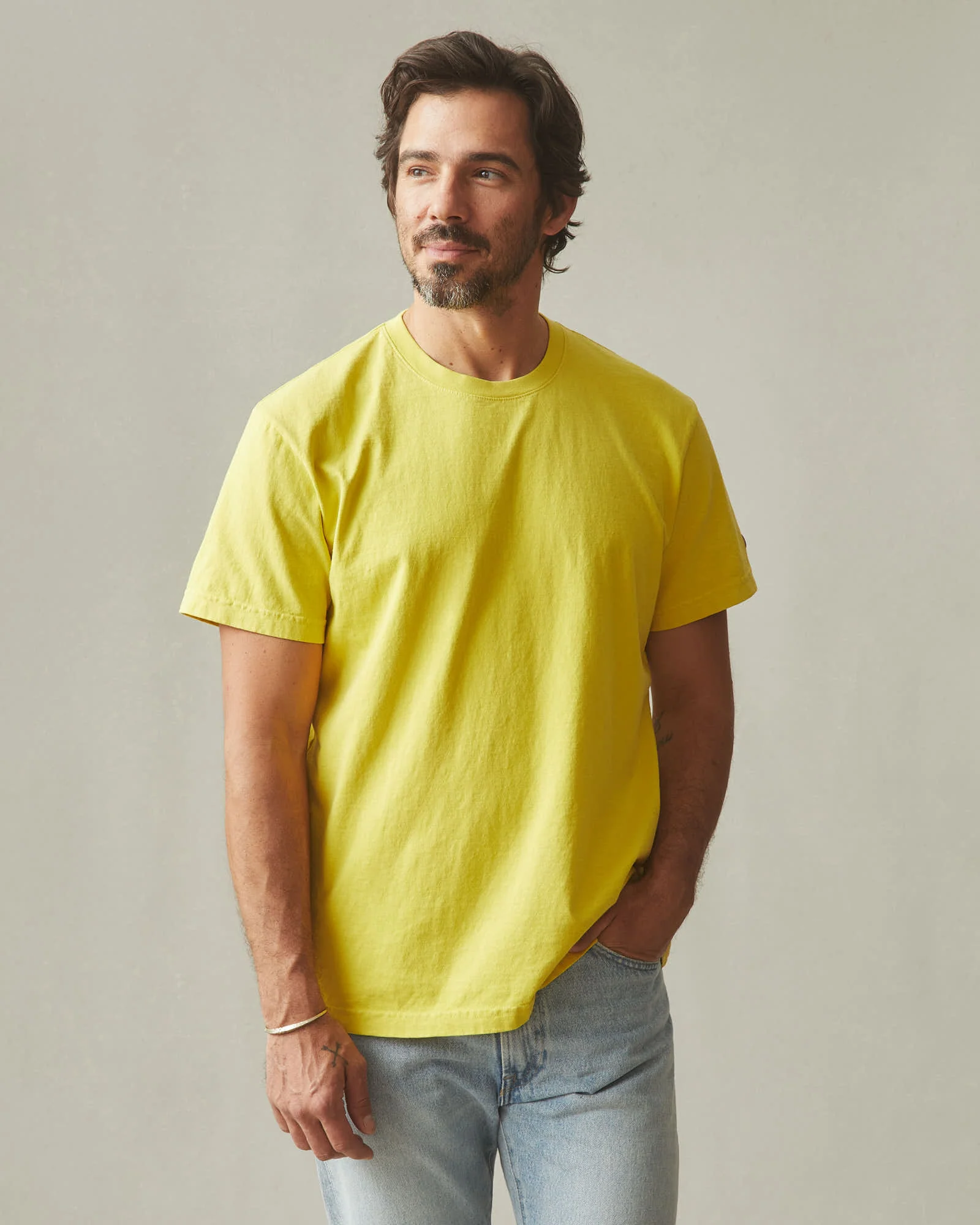 Men's Vintage Crew Tee - Washed Snake Eye - Image 2