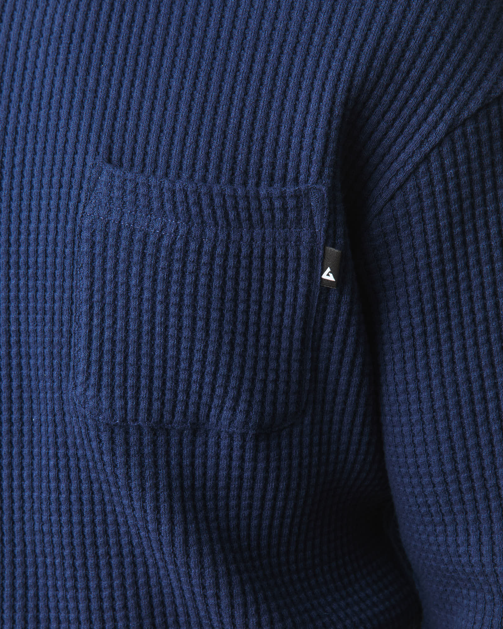 Men's Waffle Pocket Long Sleeve - Pageant Blue - Image 4