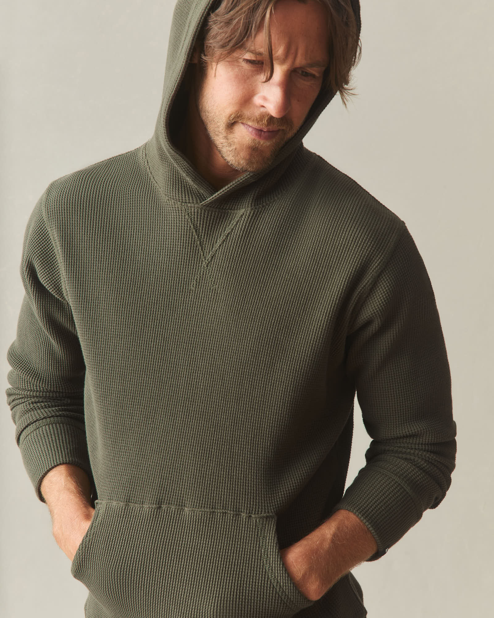 Men's Summit Waffle Pullover - Loden - Image 5