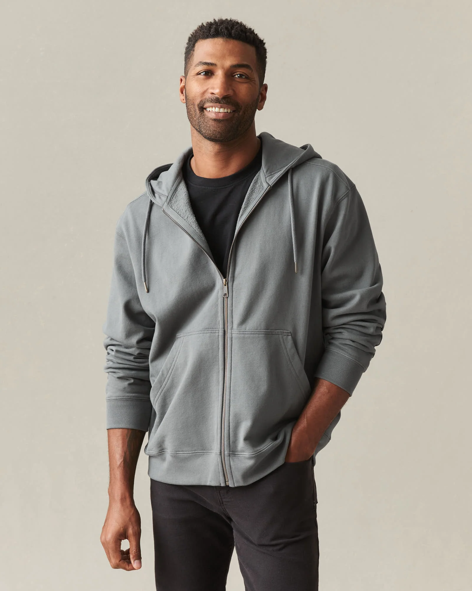Men's Relaxed Classic Full Zip - Lava Smoke - Image 2