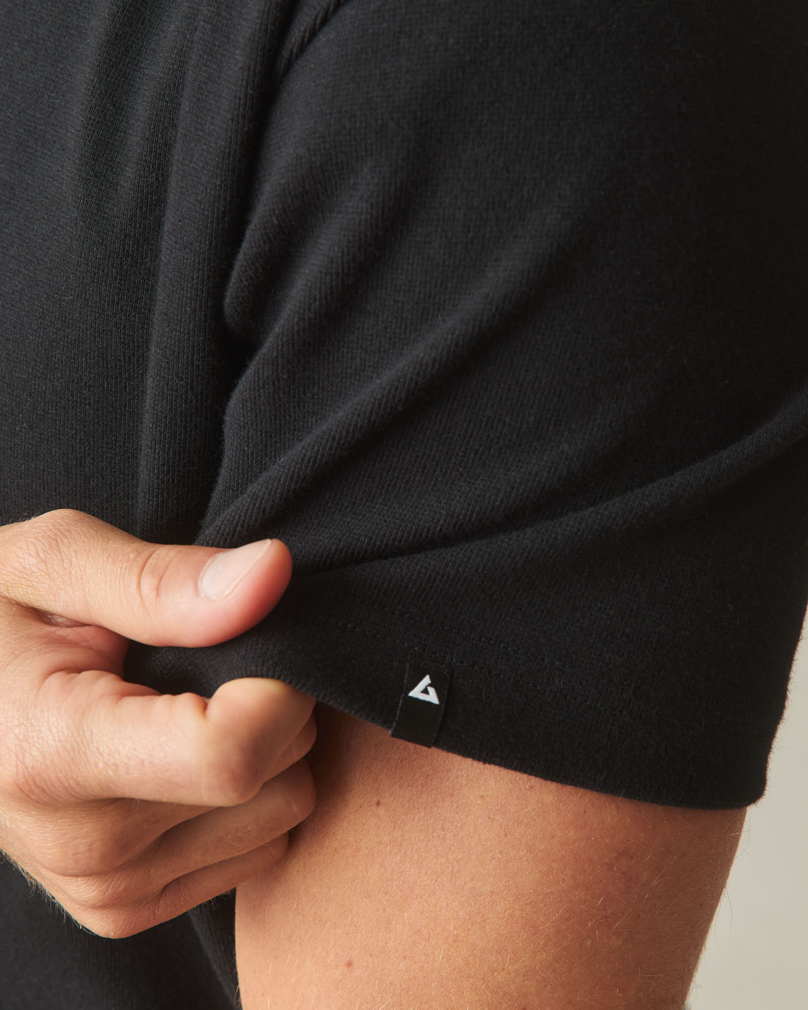 Men's Rib Tee - Black - Image 5
