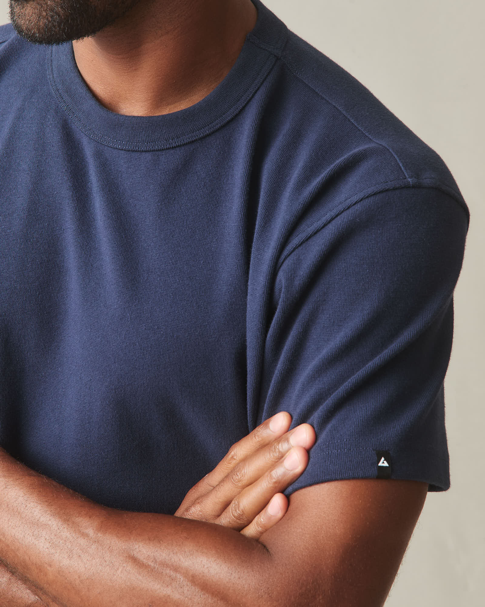 Men's Rib Tee - Oxford Blue - Image 5