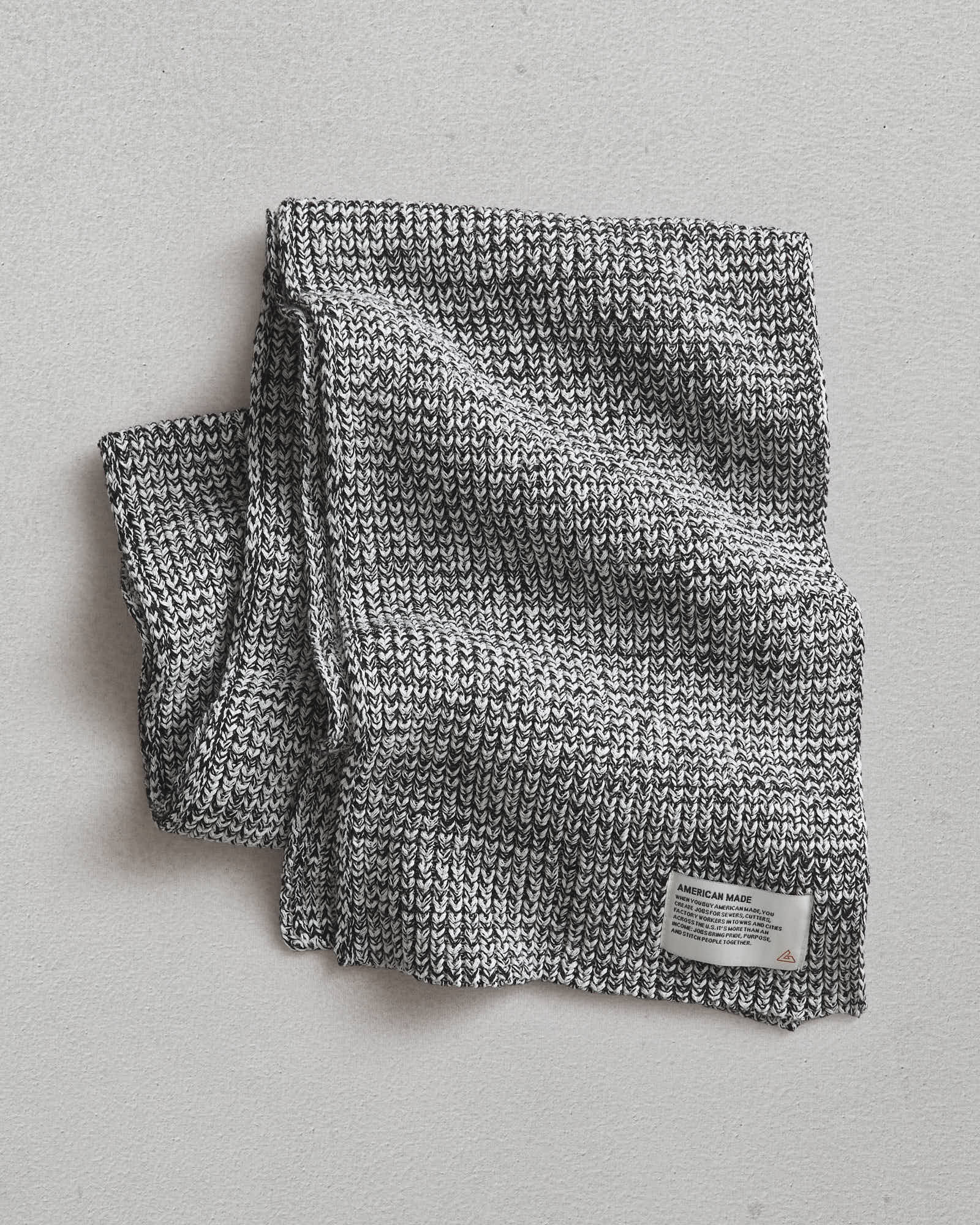 Sweater Scarf - Black Marled - Image 2