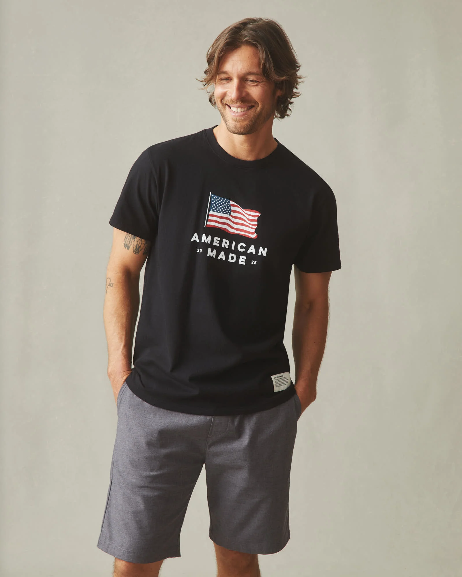 American Made Tee - Black - Image 2