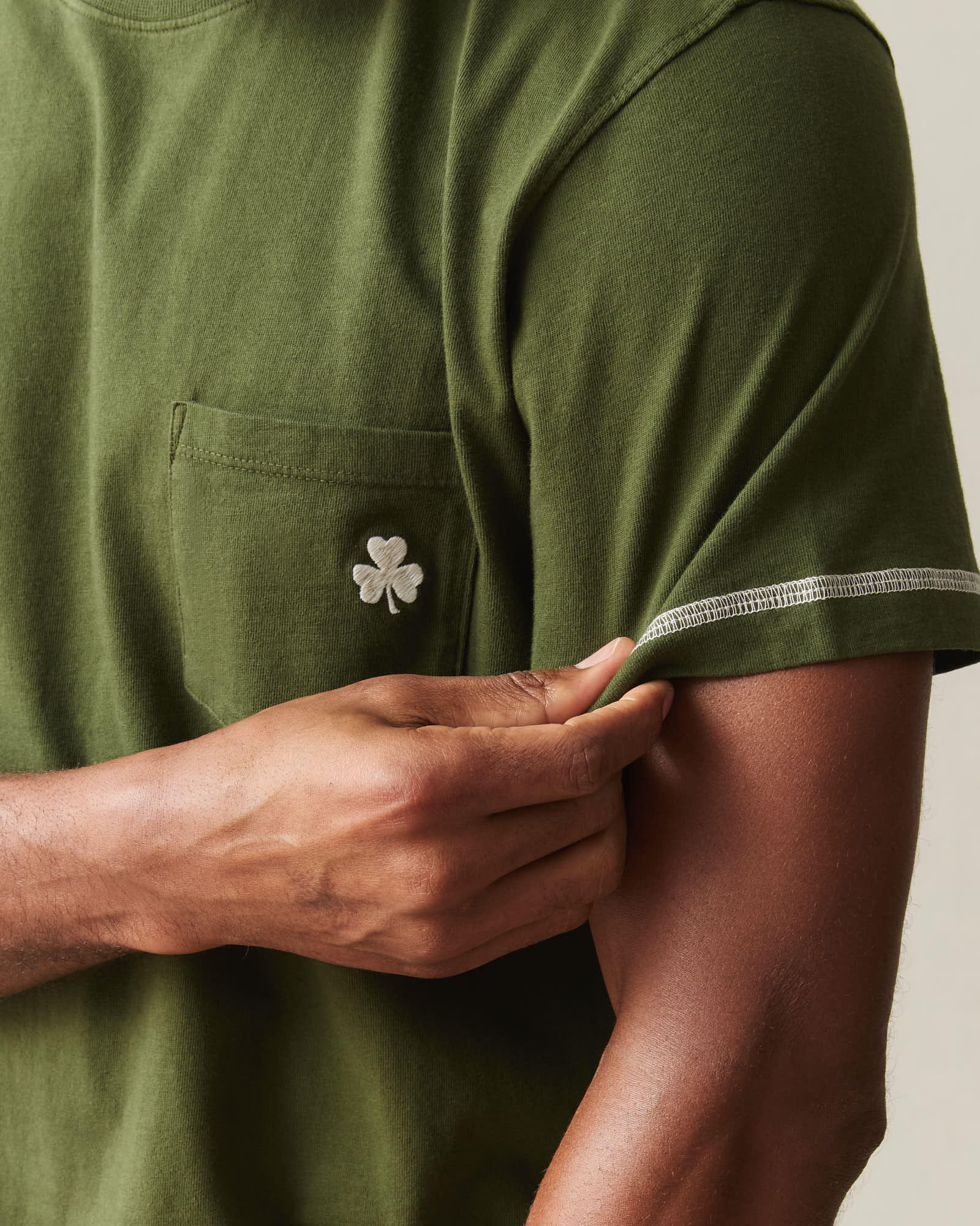 Unisex St. Patrick's Pocket Tee - Rifle Green - Image 4