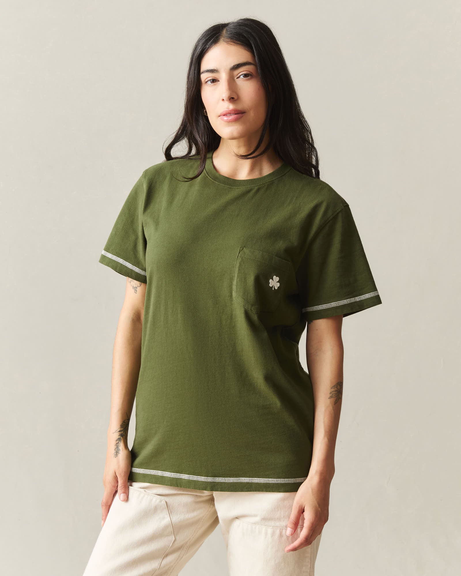 Unisex St. Patrick's Pocket Tee - Rifle Green - Image 5