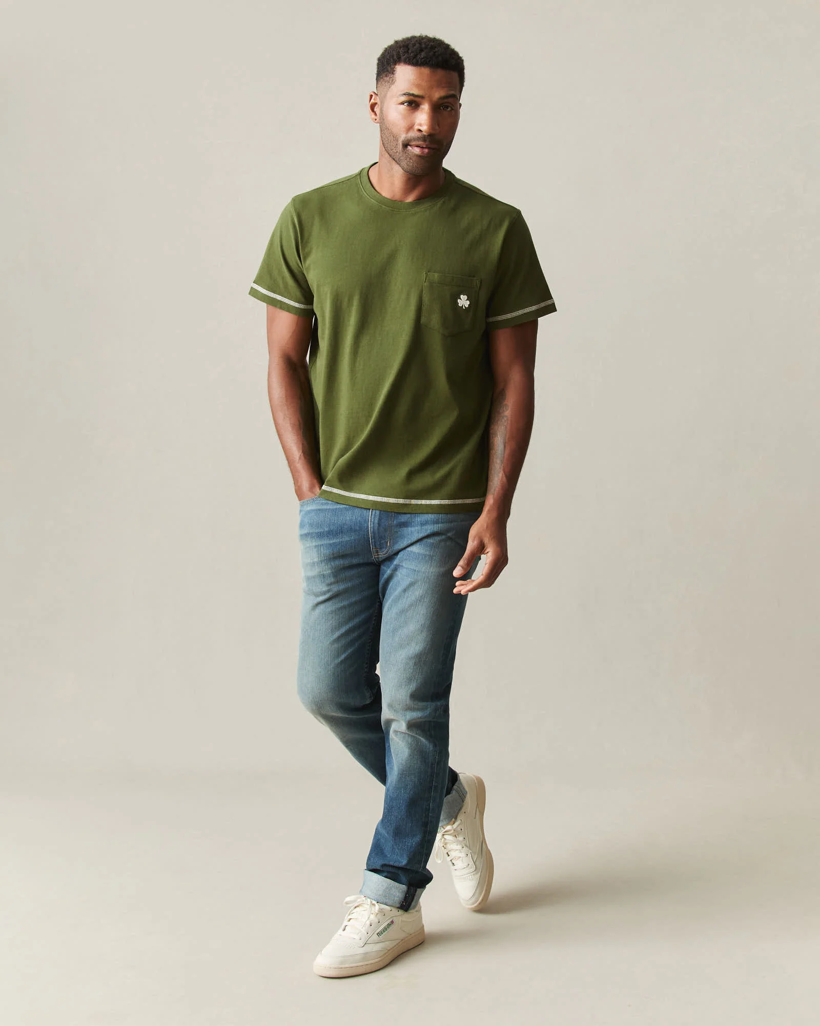 Unisex St. Patrick's Pocket Tee - Rifle Green - Image 7