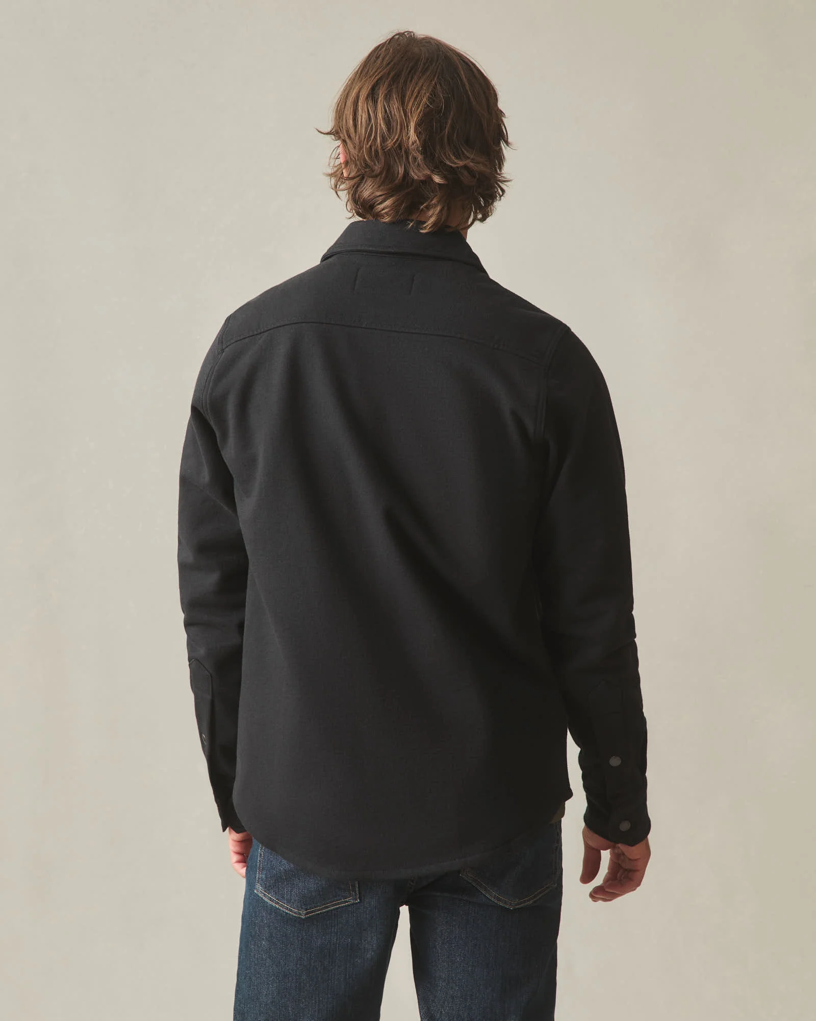 Unisex Redwood Fleece Overshirt - Black - Image 6