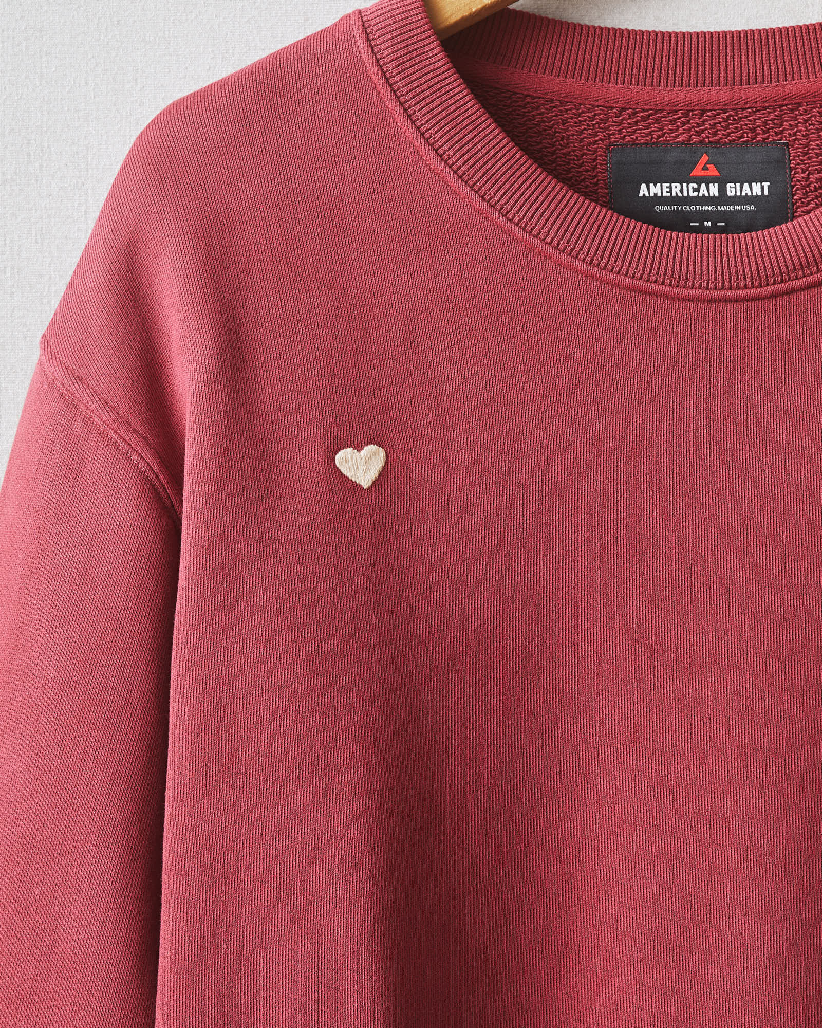 Unisex Relaxed French Terry Crew Sweatshirt - Valentine's Day - Bonfire Red - Image 7