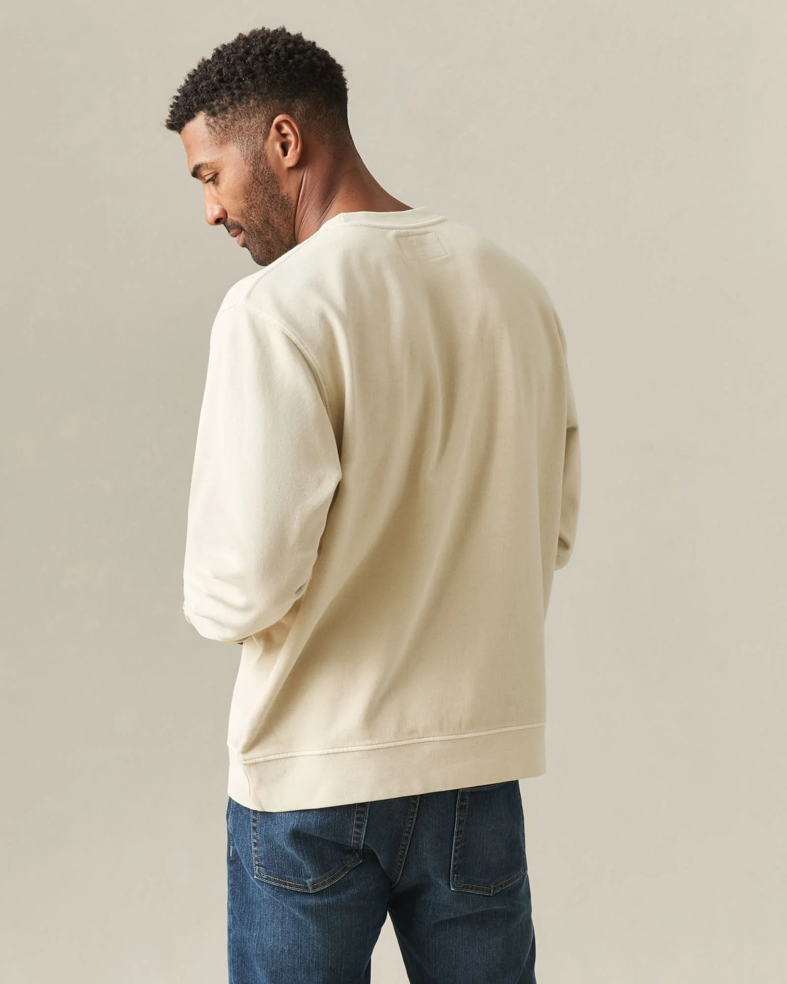 Unisex Relaxed French Terry Crew sweatshirt Valentine's Day - Cotton - Image 5