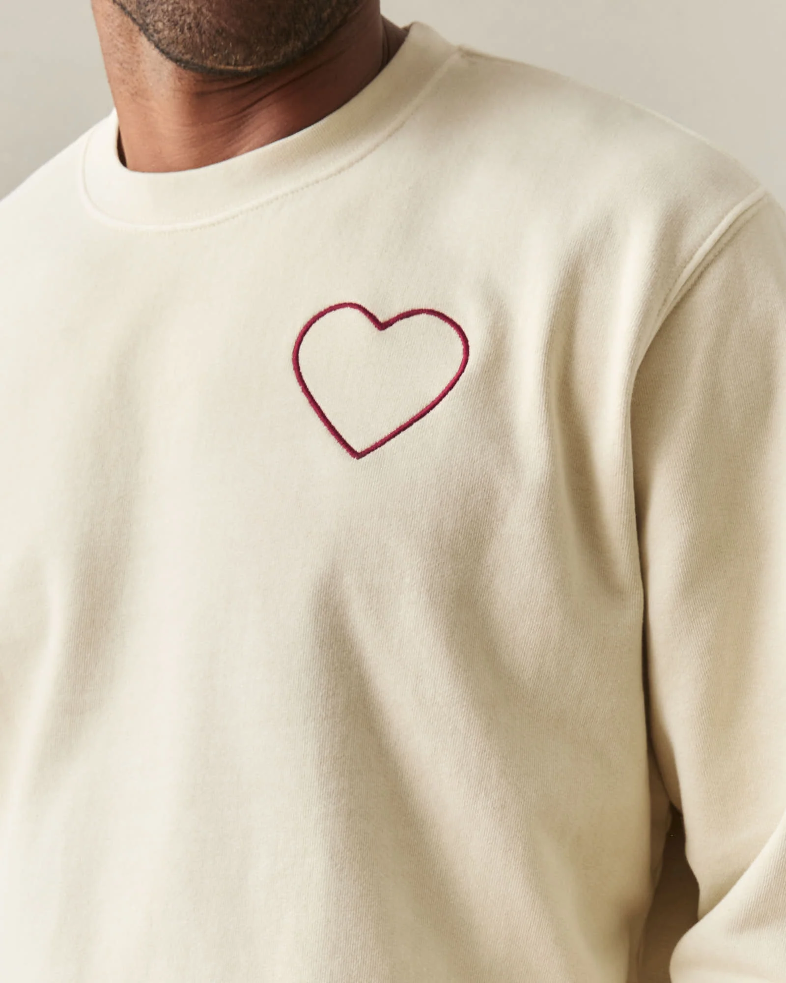 Unisex Relaxed French Terry Crew sweatshirt Valentine's Day - Cotton - Image 6