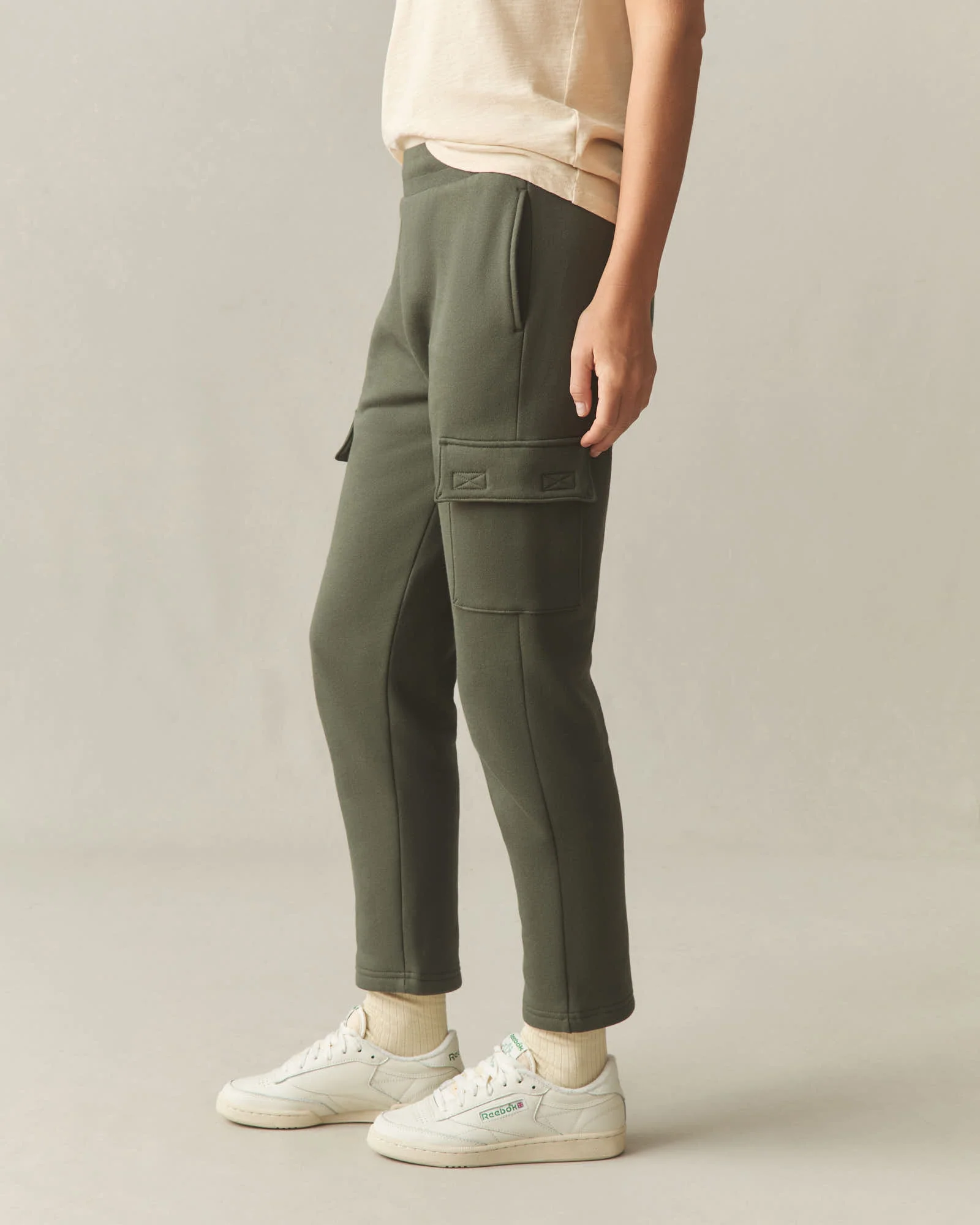 Women's Cargo Straight Sweatpant - Loden - Image 3