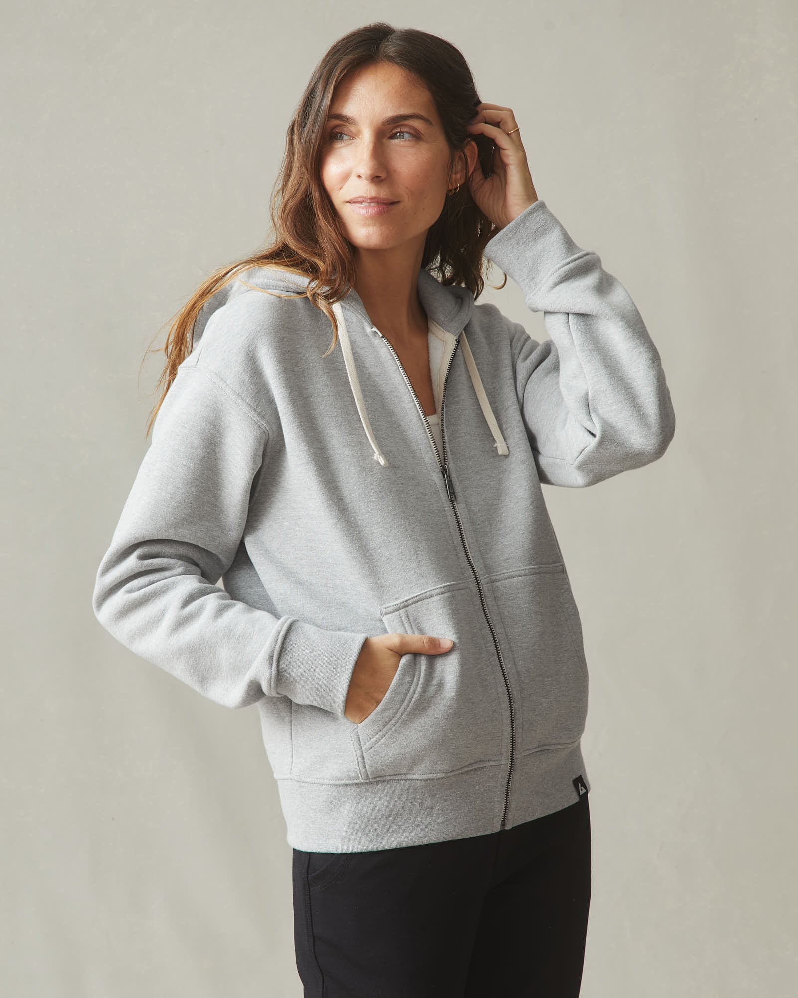 Women's Midweight Full Zip - Athletic Heather - Image 5