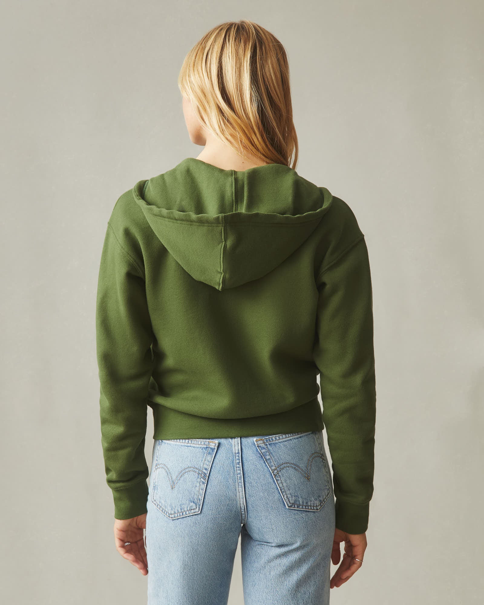 Women's Midweight Full Zip - Chive - Image 5