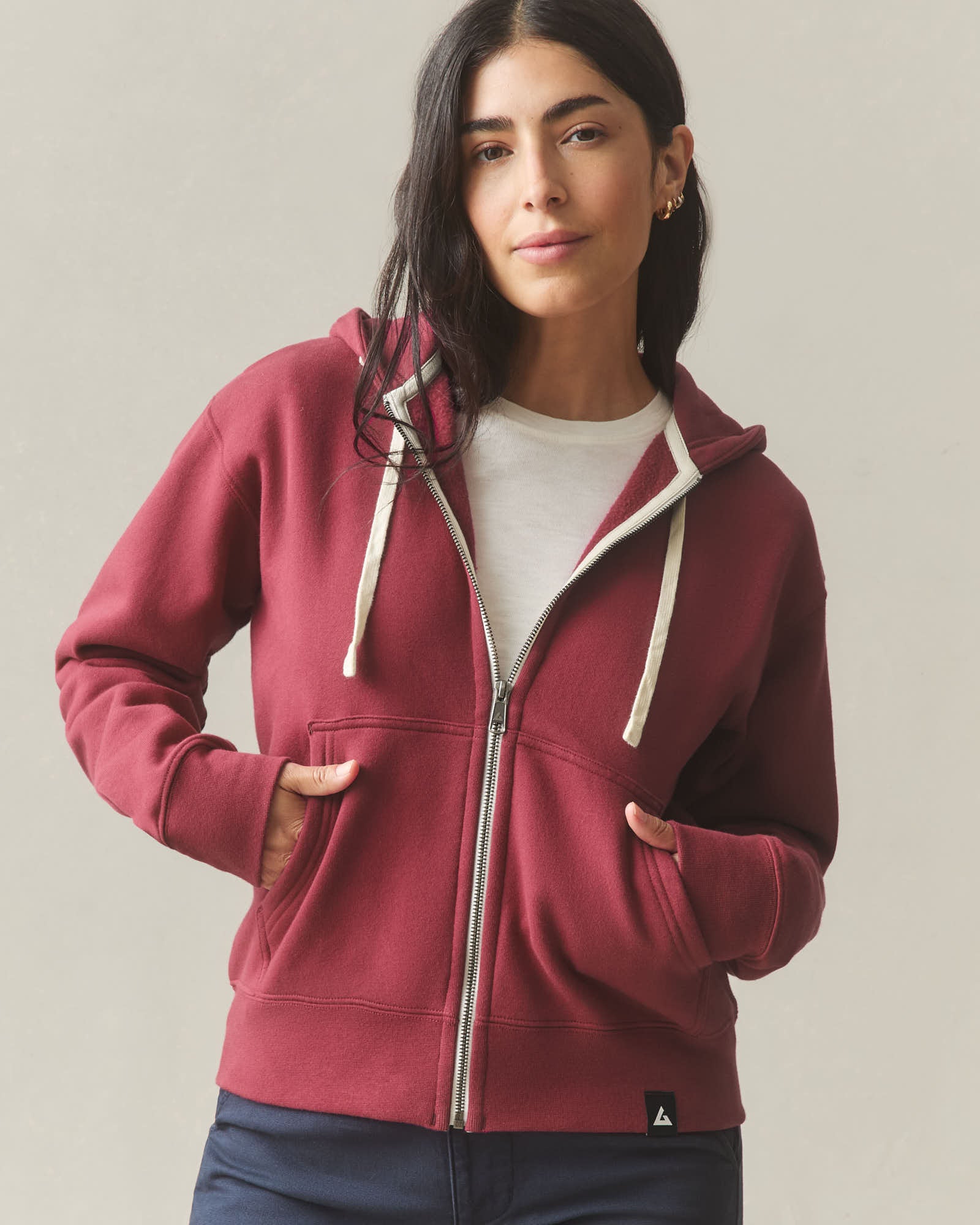 Women's Midweight Full Zip - Holly Berry - Image 3