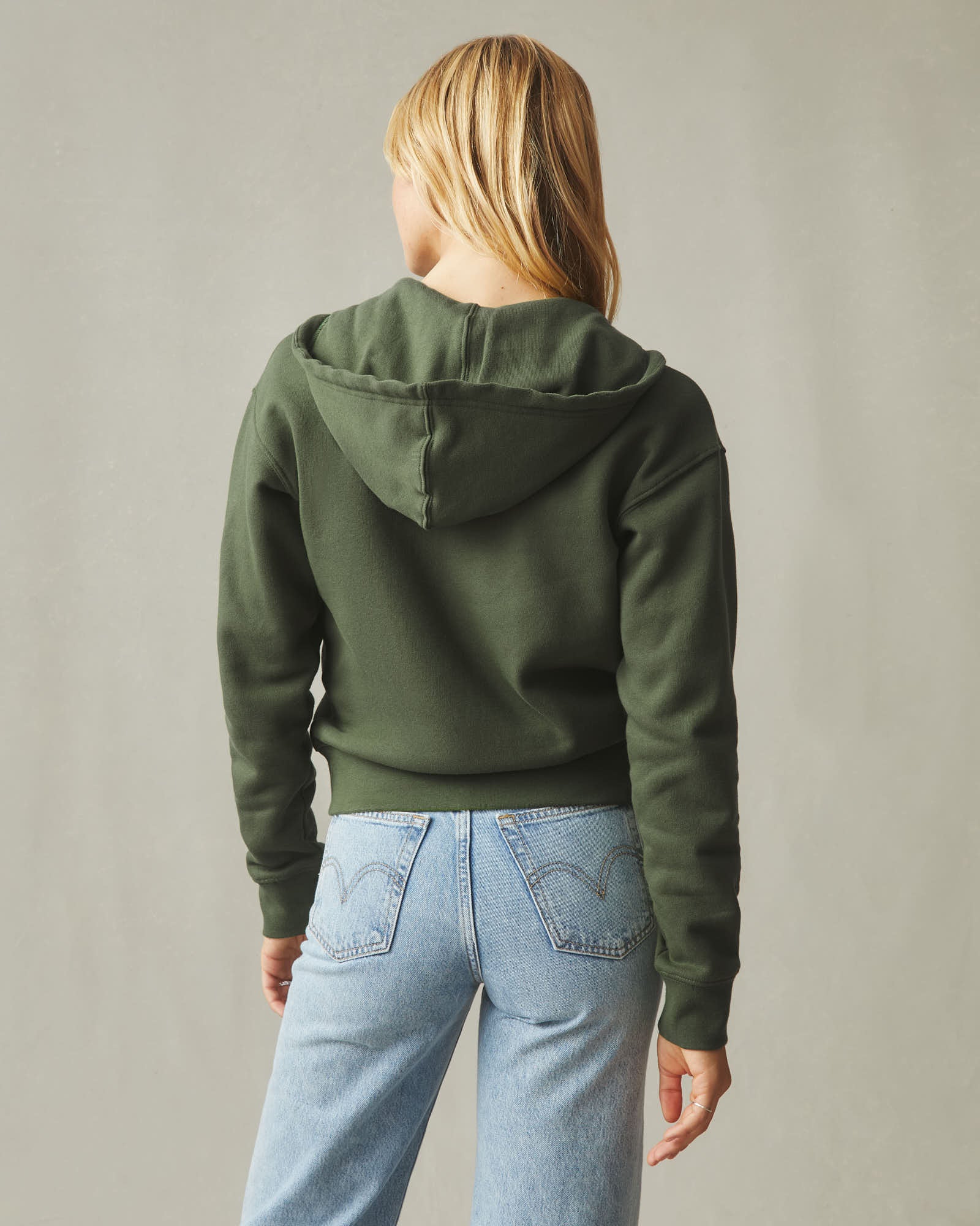 Women's Midweight Full Zip - Loden - Image 4