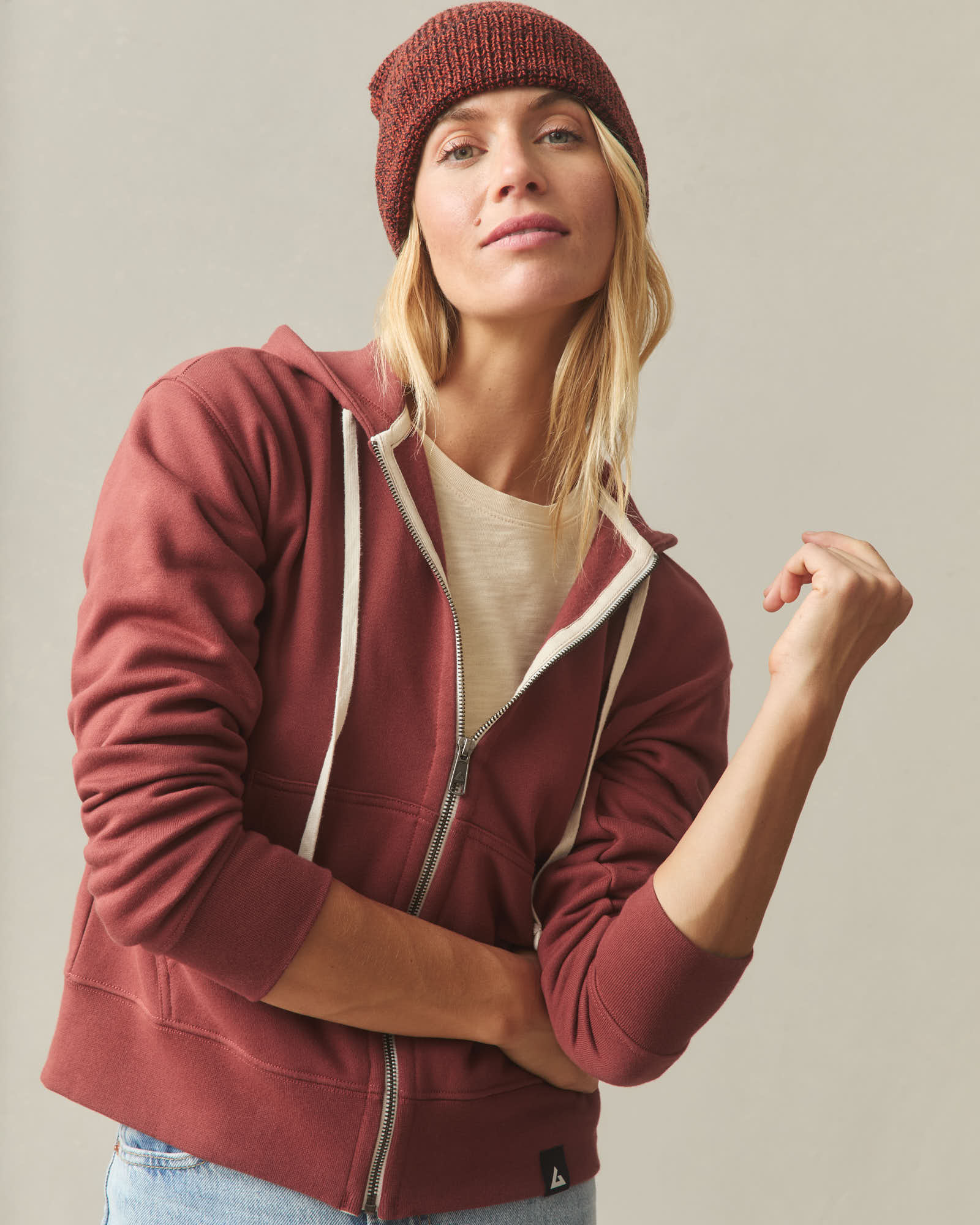 Women's Midweight Full Zip - Spiced Apple - Image 3