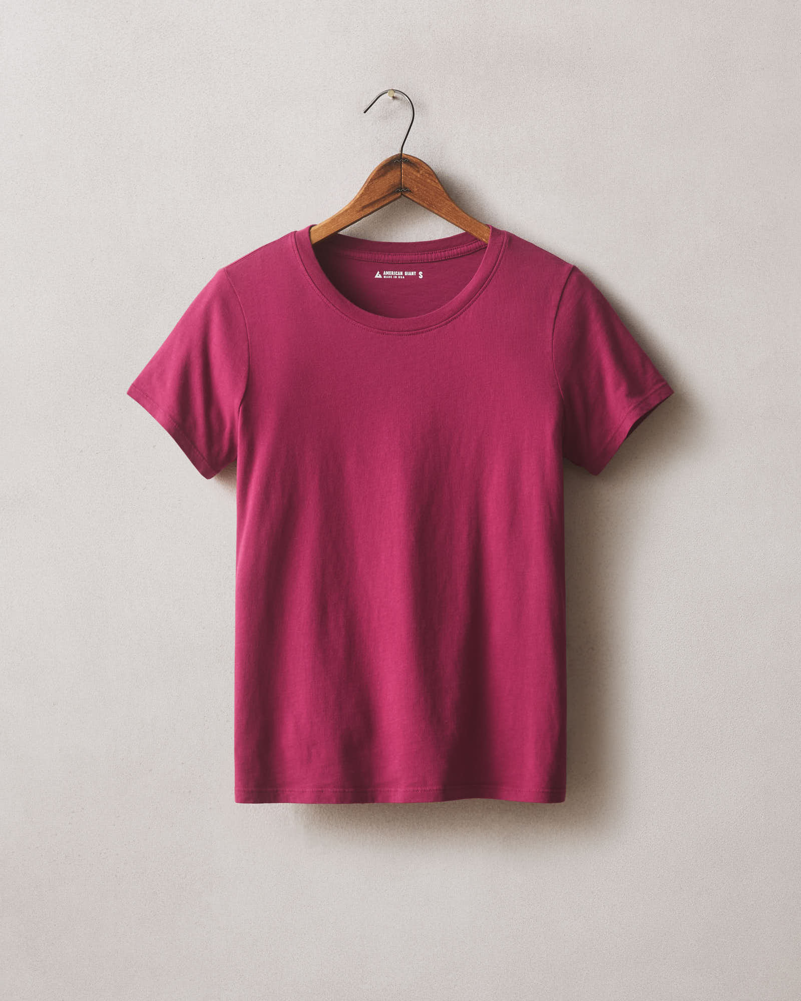 Women's Classic Cotton Crew Tee - Beet Red