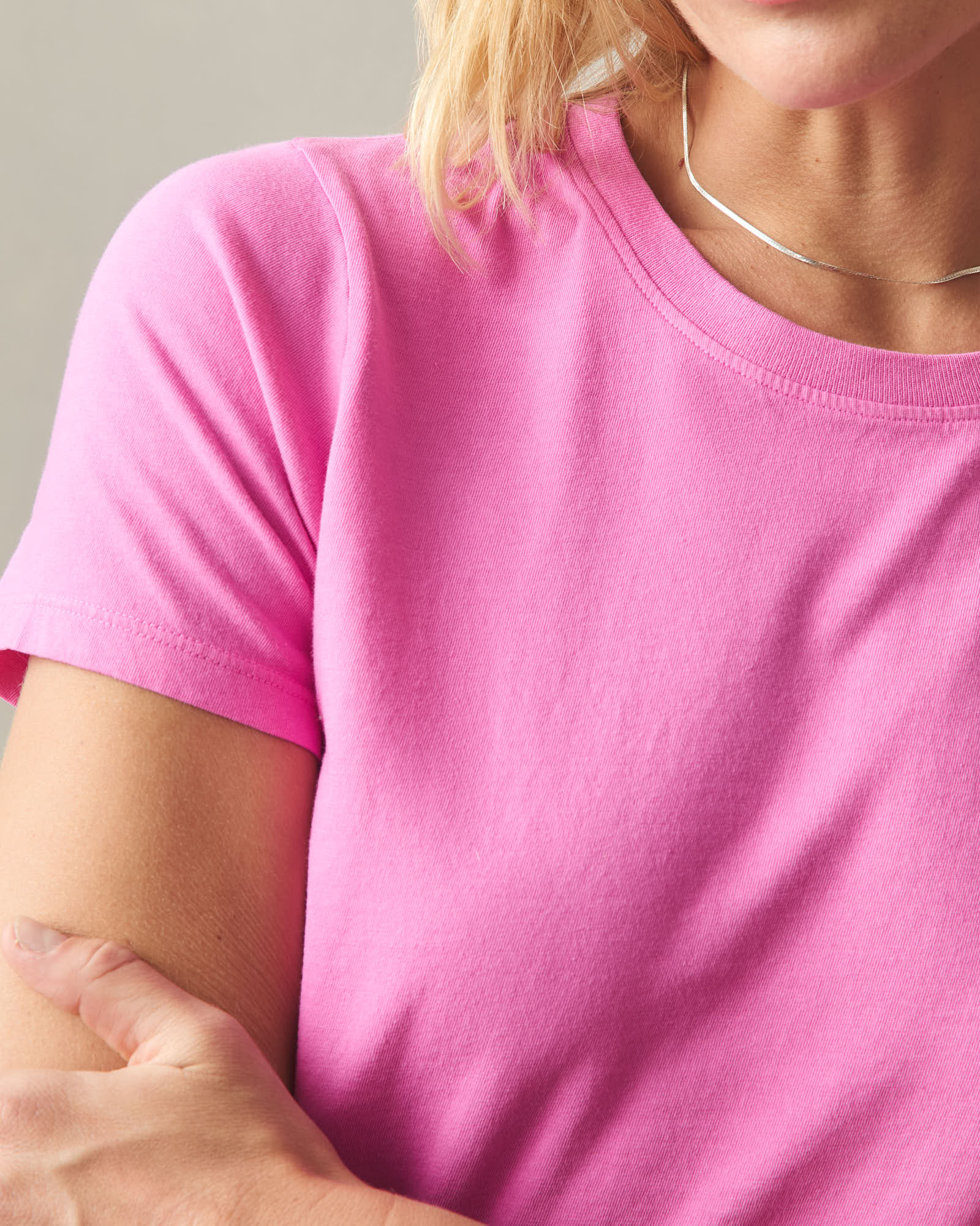 Women's Classic Cotton Crew Tee - Fiji Flower - Image 4