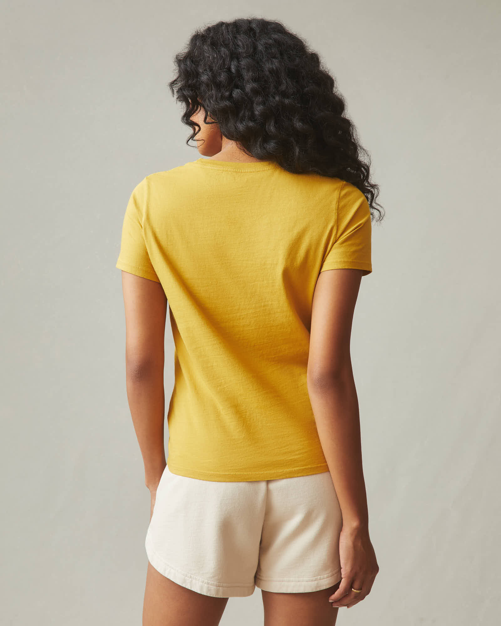 Women's Classic Cotton Crew Tee - Golden Honey - Image 4