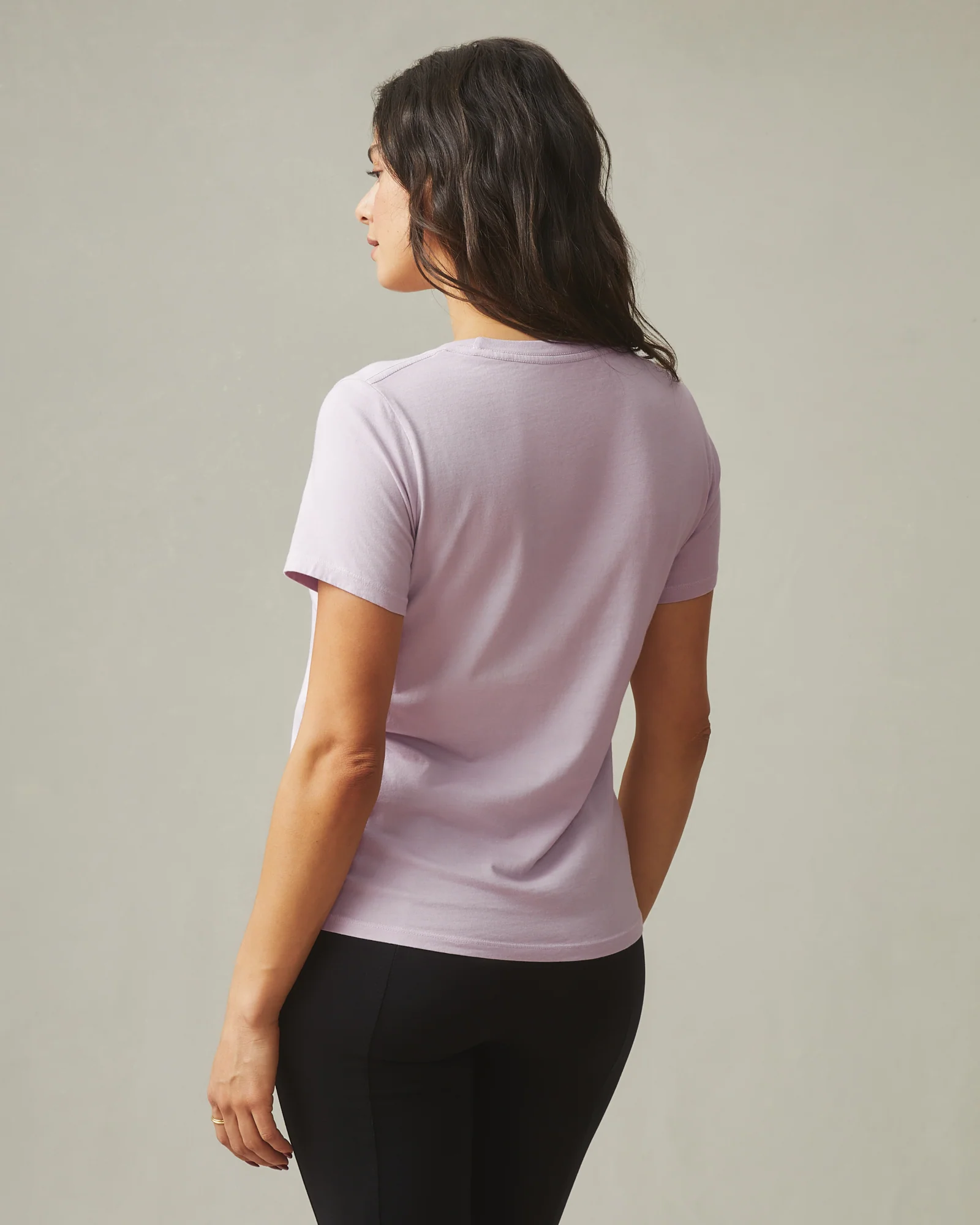 Women's Classic Cotton Crew Tee - Keepsake Lilac - Image 2
