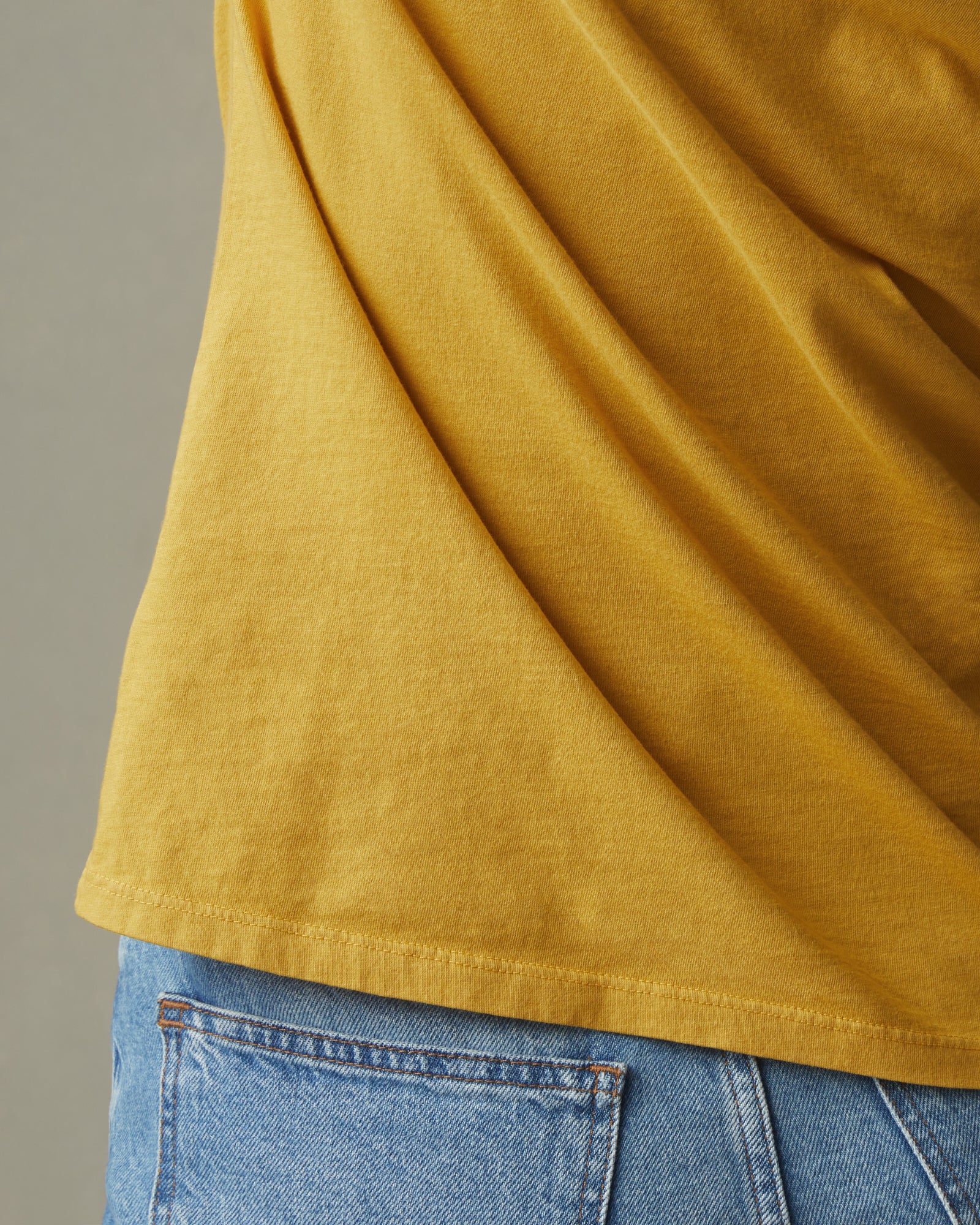 Women's Classic Cotton Crew Tee - Straw - Image 3