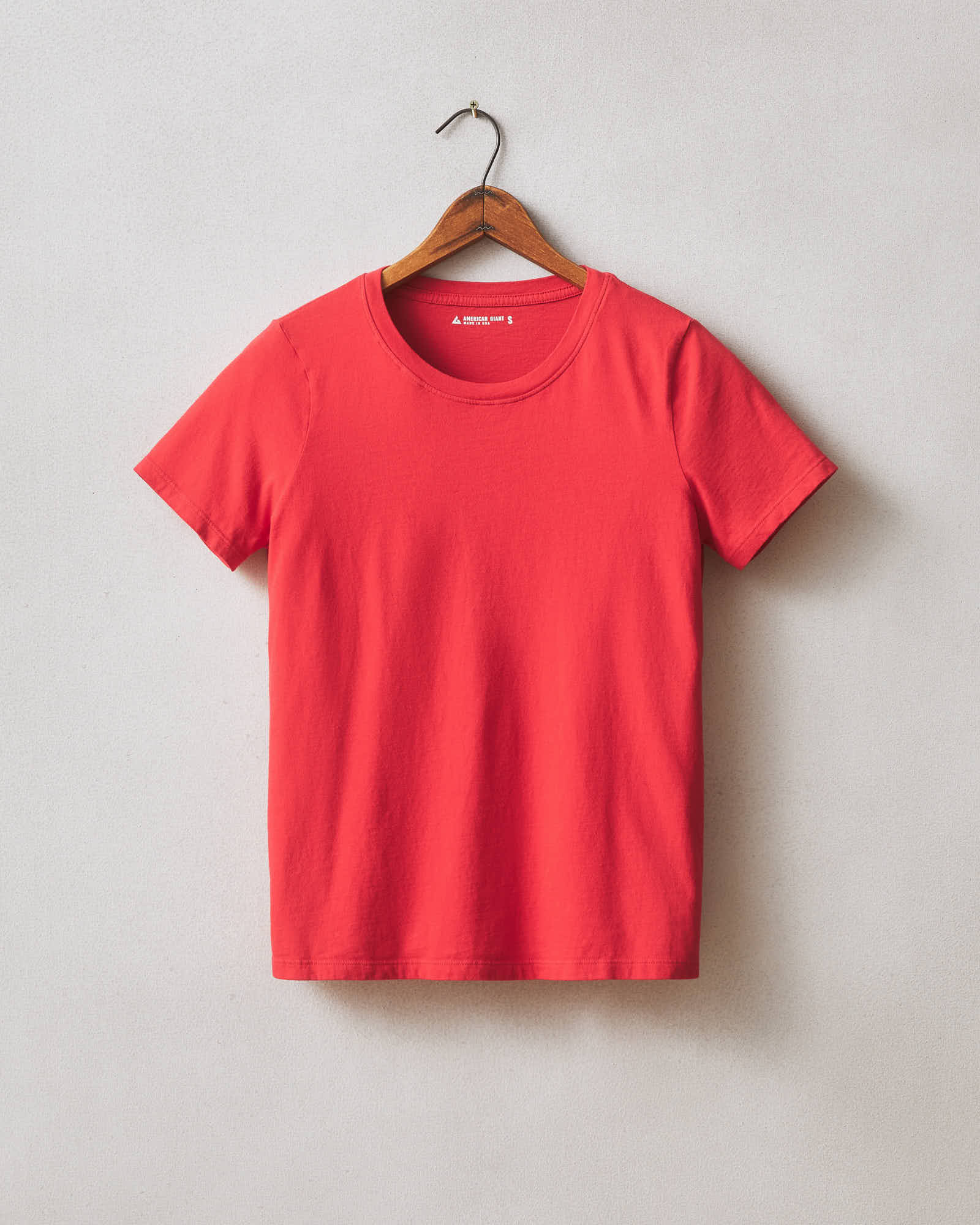 Women's Classic Cotton Crew Tee - Tango Red