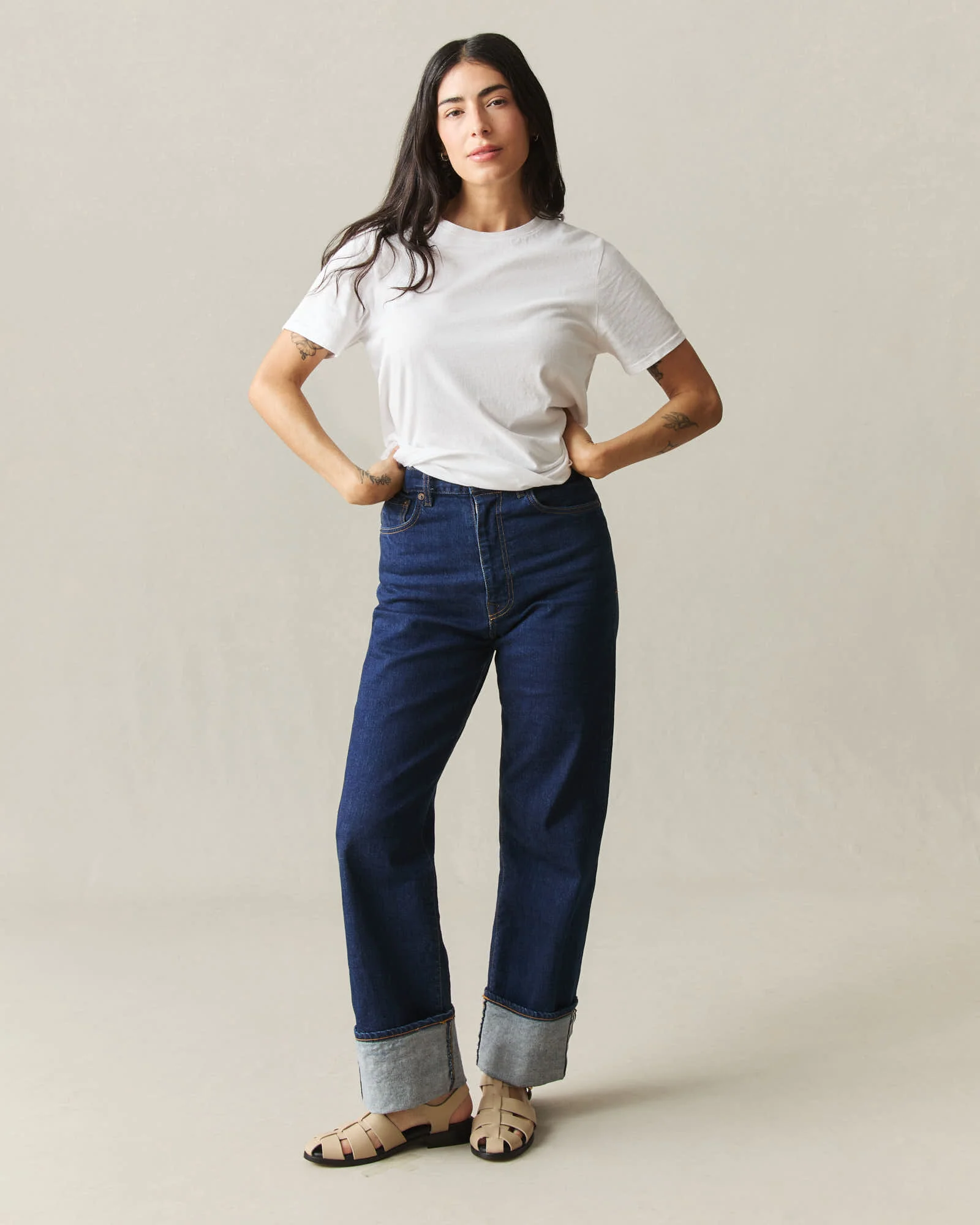 Women's Classic Cotton Crew Tee - White - Image 4