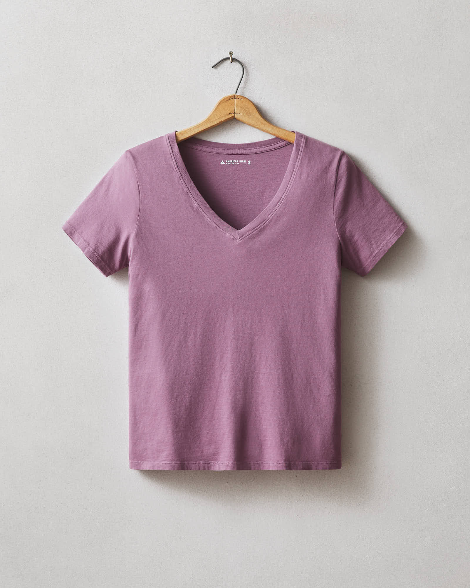 Women's Classic Cotton V-Neck Tee - Plum Berry - Image 5
