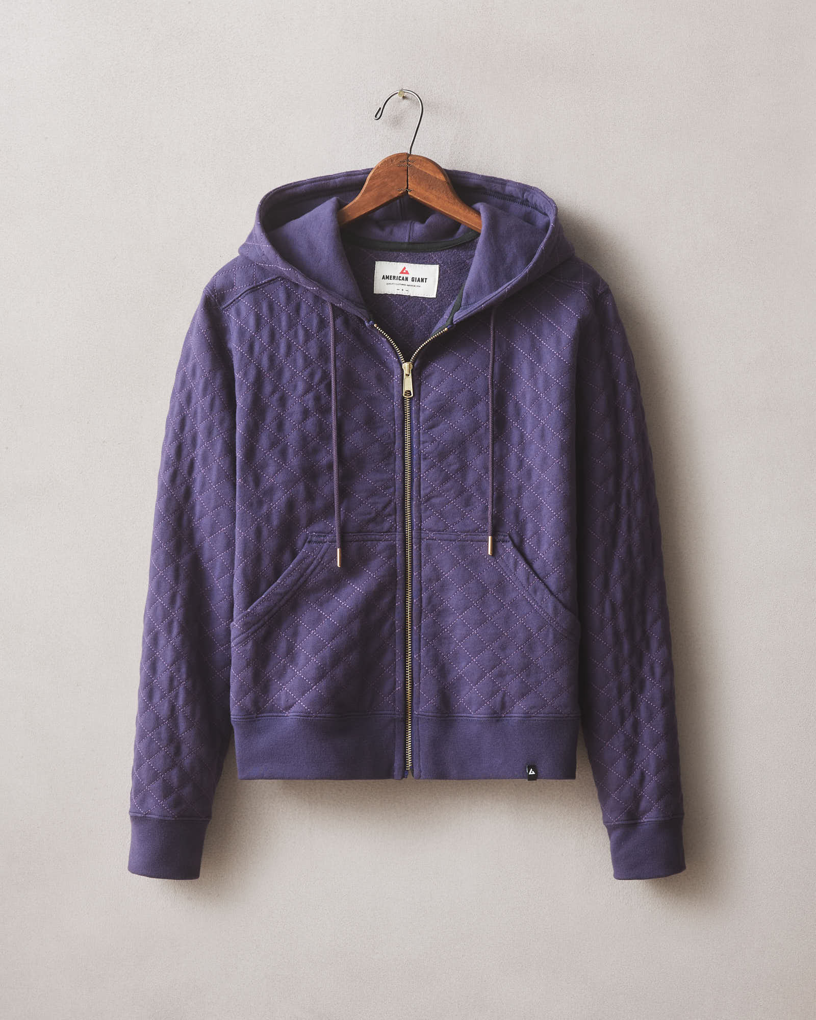 Women's Diamond Stitch Classic Full Zip 2.0 - Purple Velvet