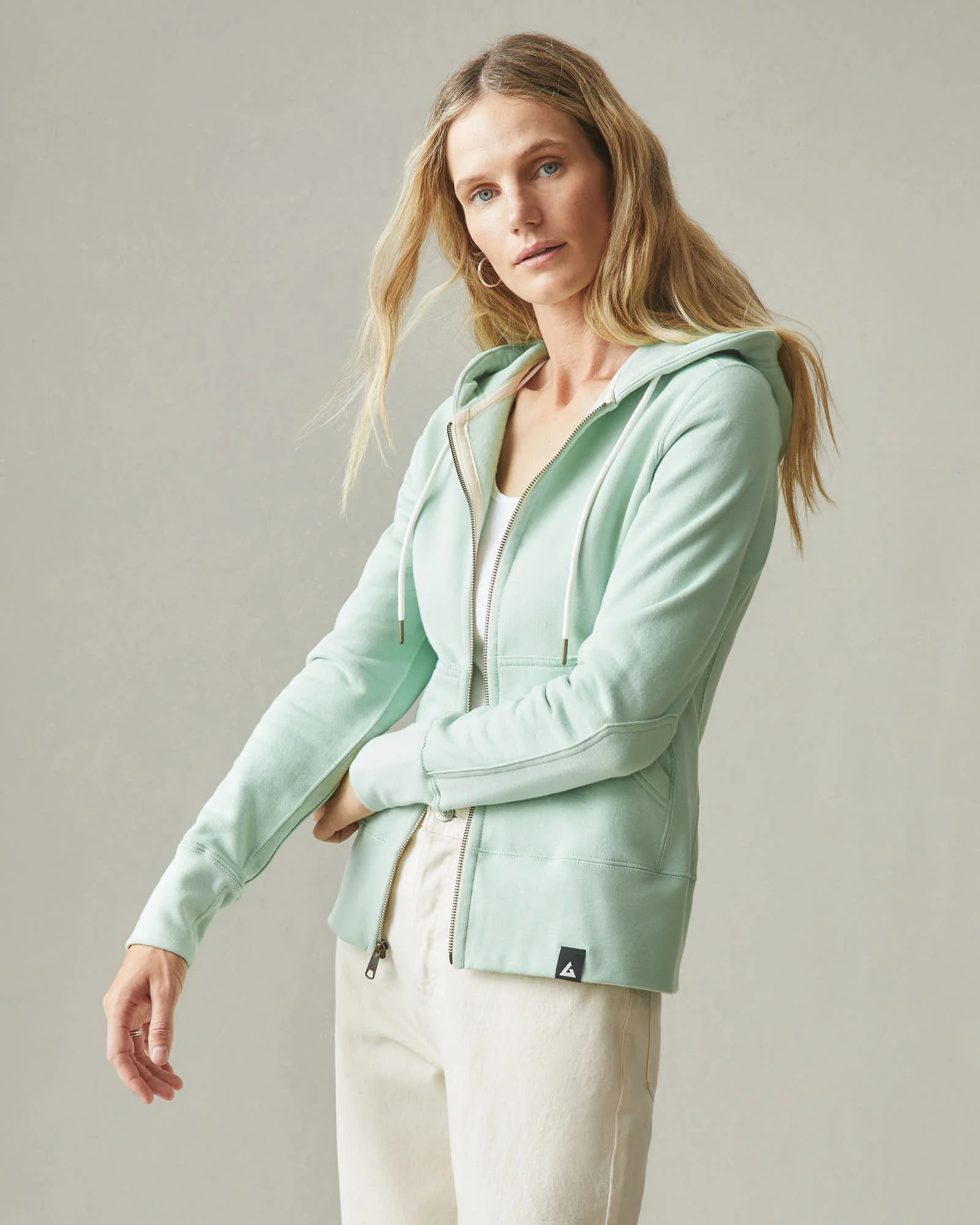 Women's Classic Full Zip - Grayed Jade - Image 4