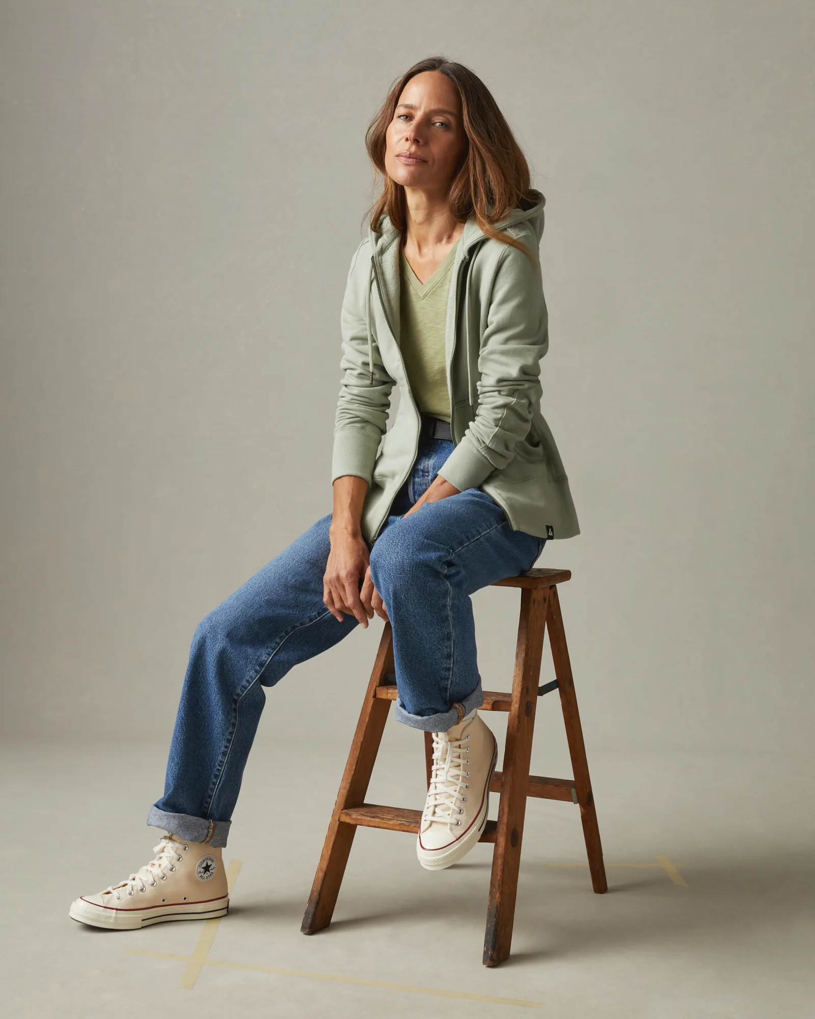 womens-classic-full-zip-light-fatigue - Image 6