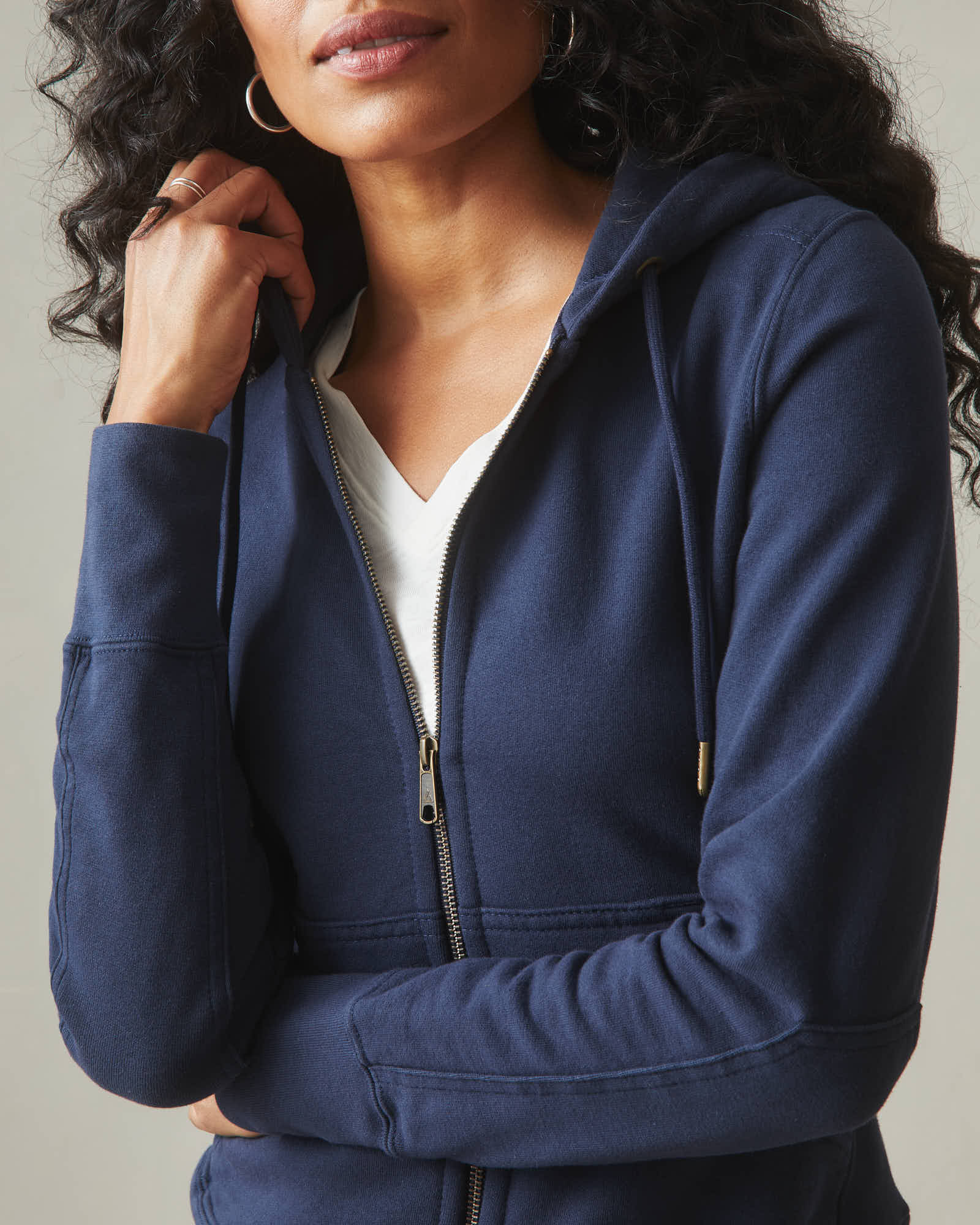 Women's Classic Full Zip - Oxford Blue - Image 4